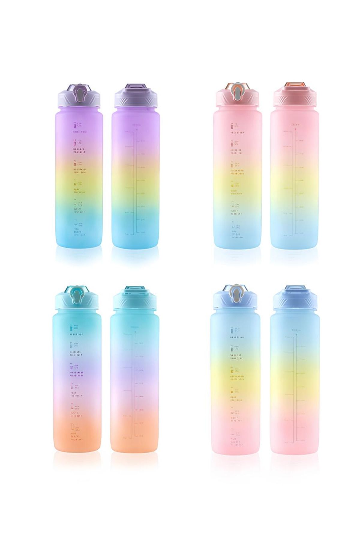 ZEKİ HOME ZH-Rainbow Renkli Matara Suluk - 1000 Ml ZH-082/36