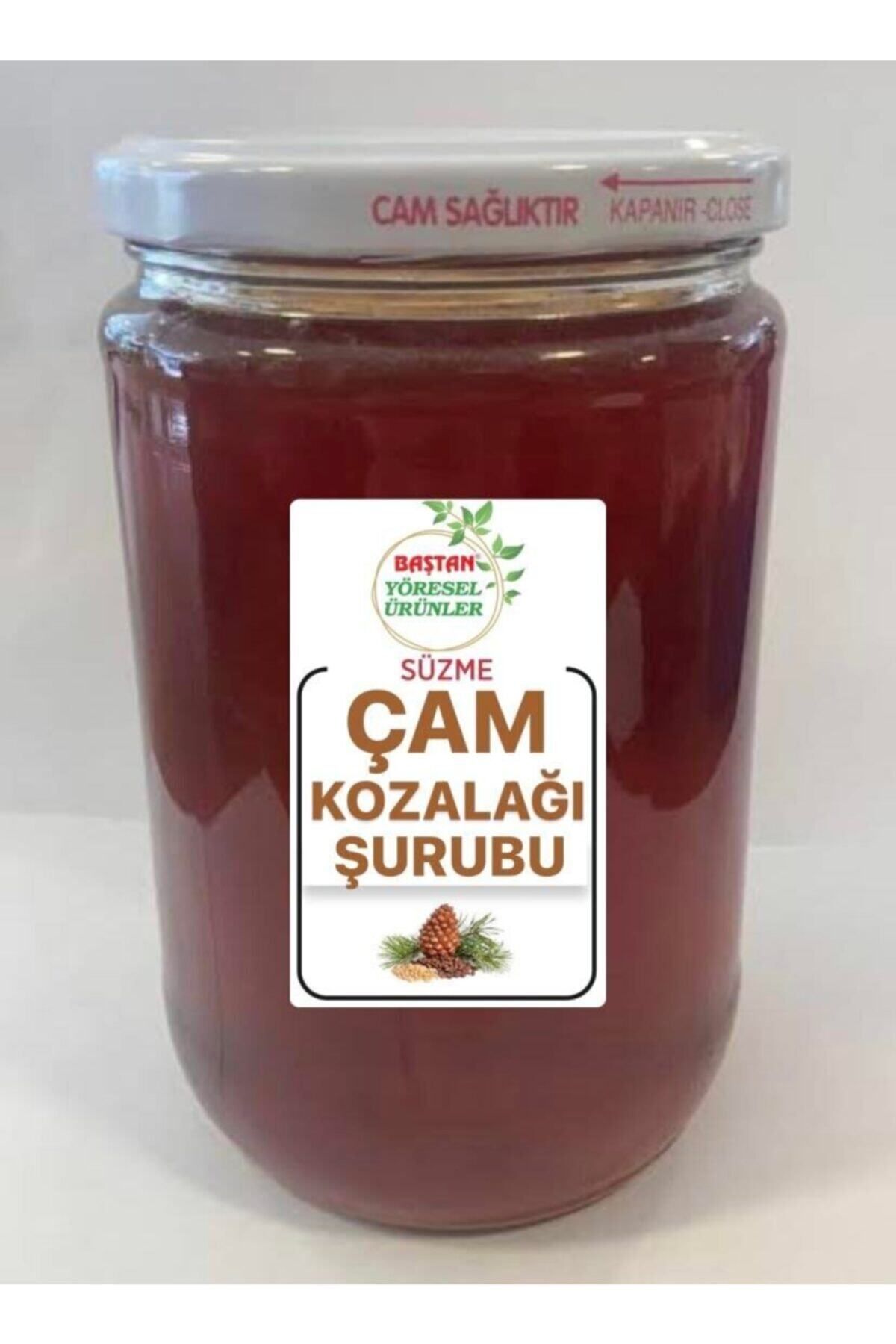 Baştan Yöresel Çam Kozalağı Şurubu 700ml (ODUN ATEŞİNDE KAYNATMA)