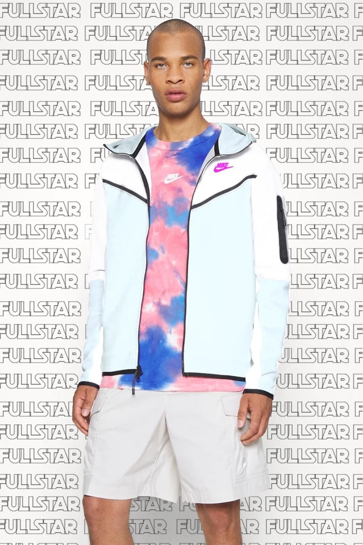 Nike Sportswear Tech Fleece Full Zip Hoodie Fermuarlı Kapüşonlu Sweatshirt Mavi