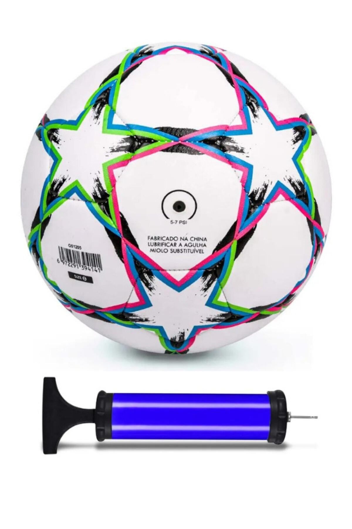 Janissary Şampiyonlar Ligi Tasarımı Profesyonel Futbol Topu, 5 Numara, Halı Saha Topu, Maç Topu + Pompa