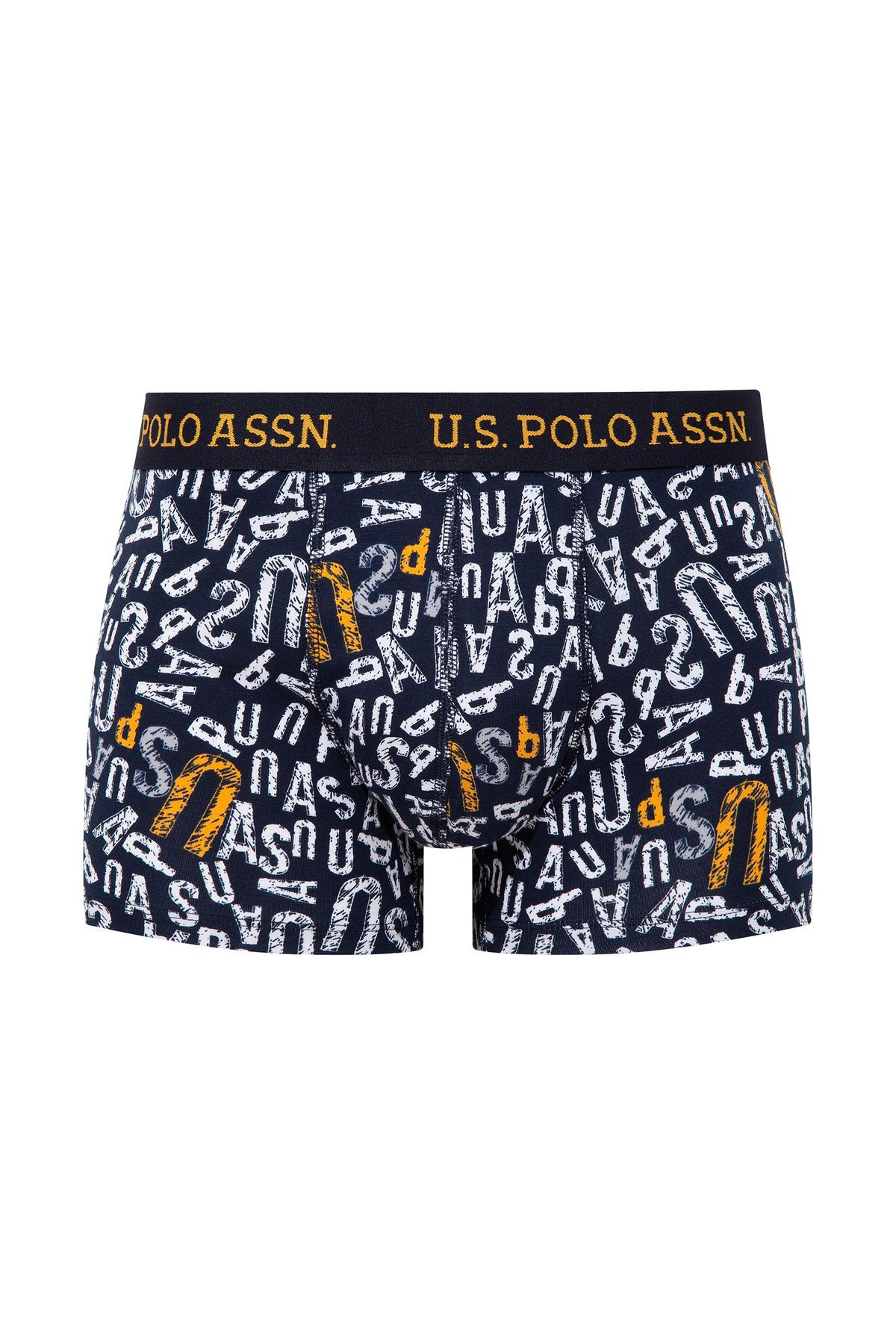 U.S. Polo Assn. Erkek Sarı & Lacivert 3'lü Boxer