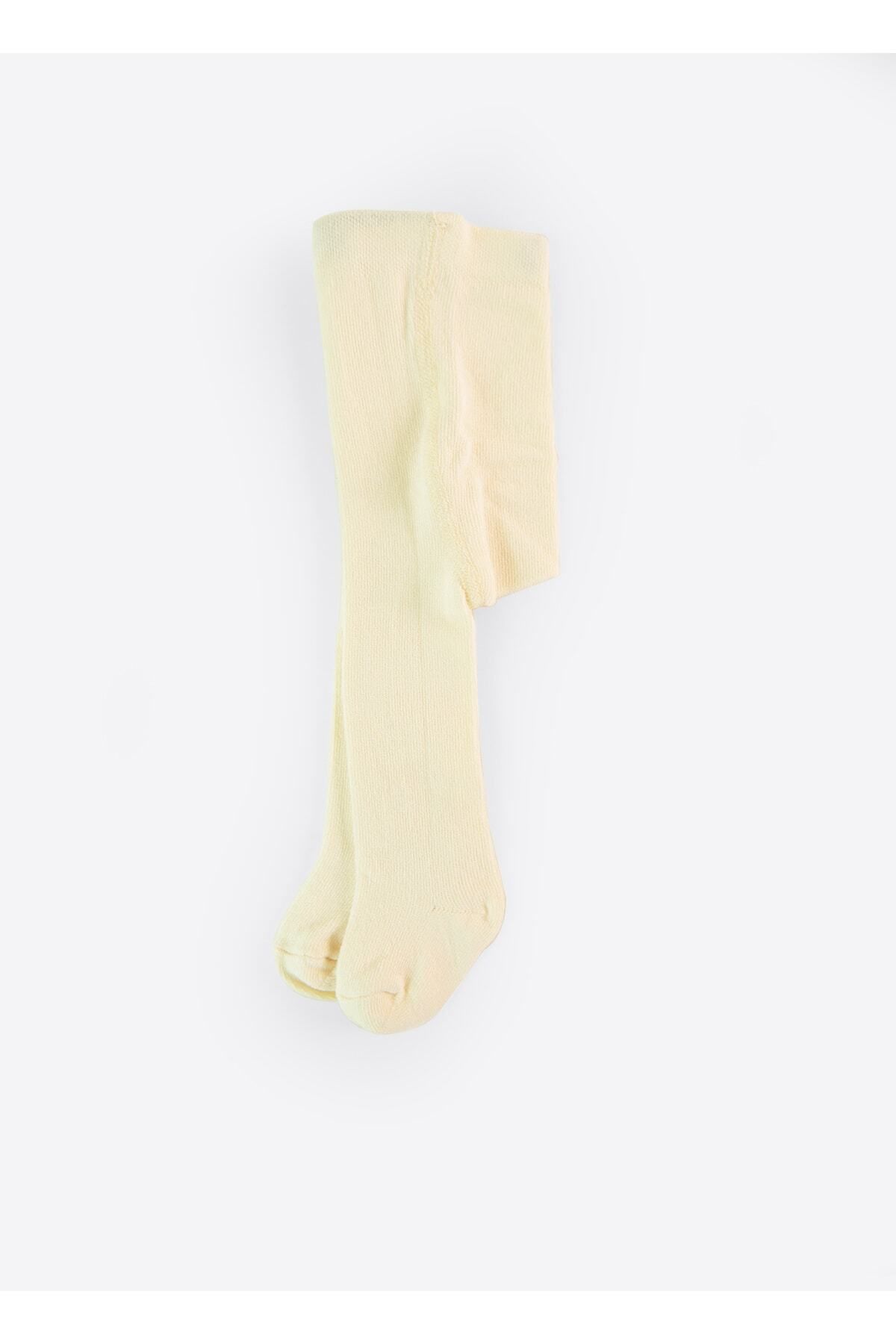 kitikate Organik Basic Külotlu Çorap-natural