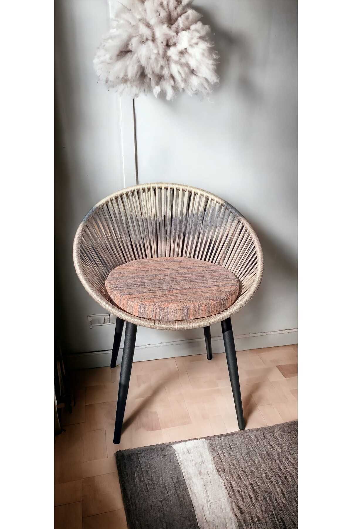 grasia home Eylo Sandalye, Metal Sandalye, Mutfak Sandalyesi, Çalışa Masası Sandalyesi, Makyaj Masası Sandalyesi