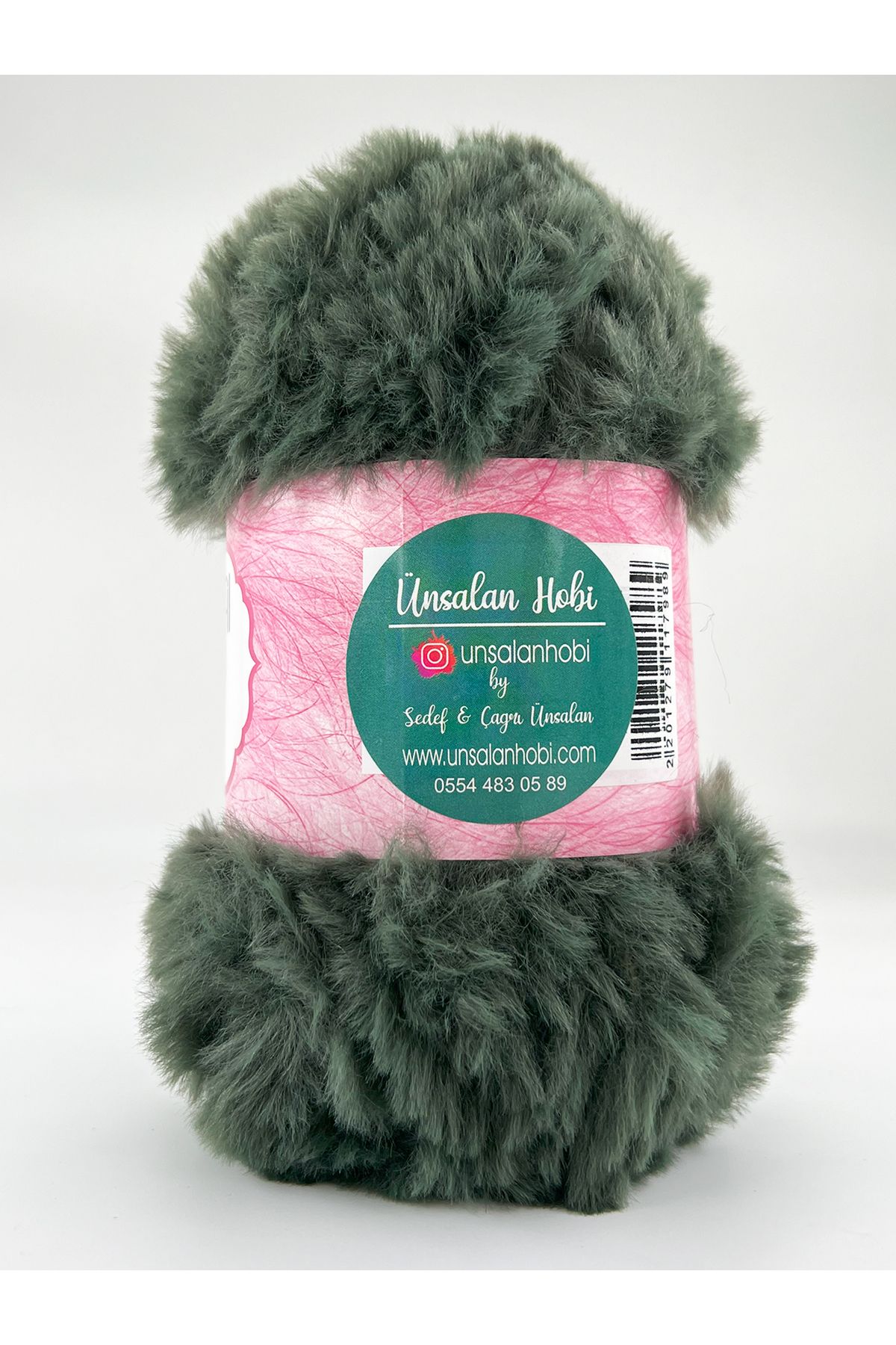 ÜNSALAN HOBİ Peluş El Örgü İpi Peluş Çanta Yapımı İpi Örgü İpi Peluş Yün İp 100gr 1 Adet