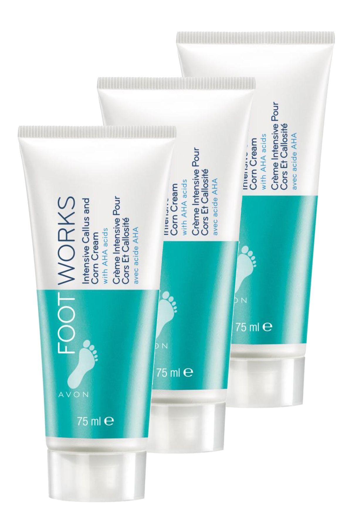 Avon Ayaklar için Yumuşatıcı Krem 75 Ml. Üçlü Set