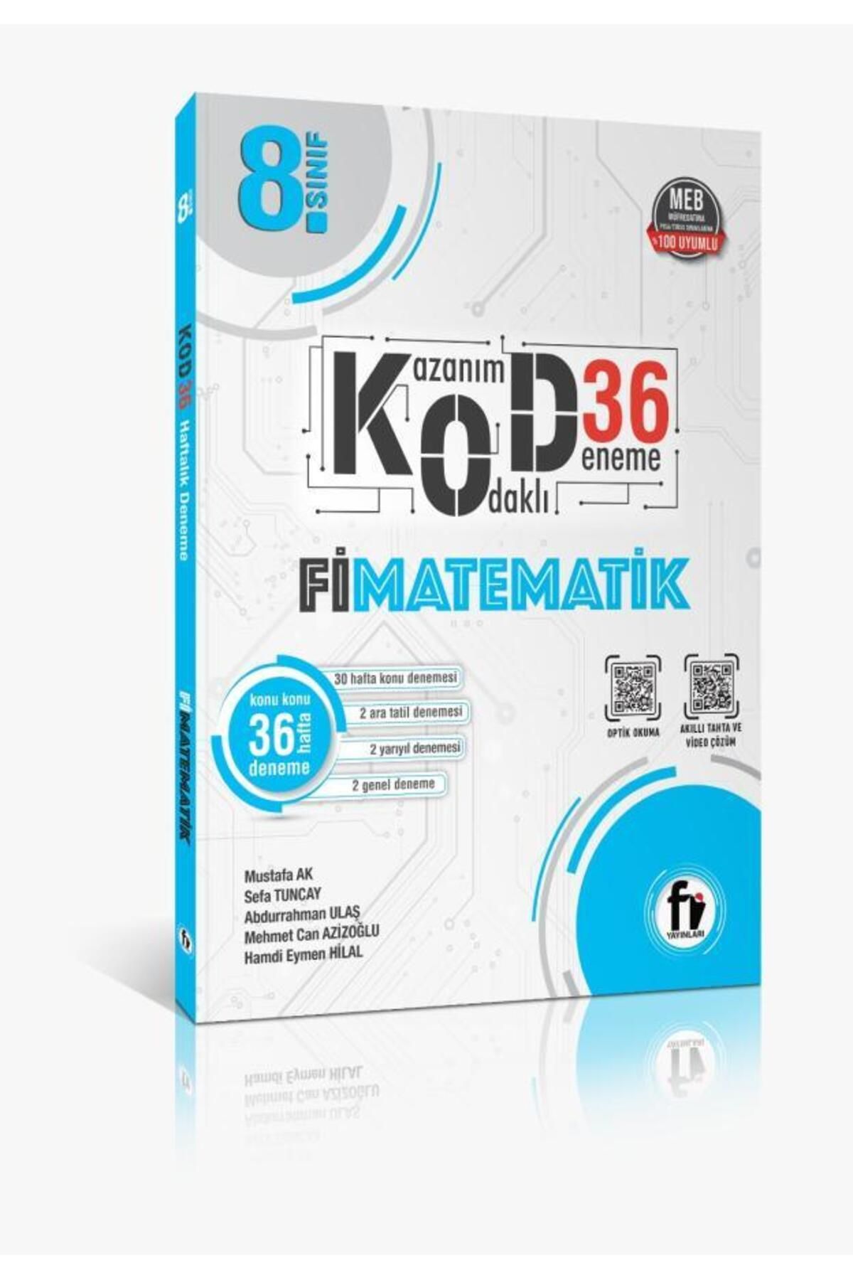 Fi Yayınları 8.SINIF MATEMATİK KOD 36 DENEME / Fİ YAYINLARI