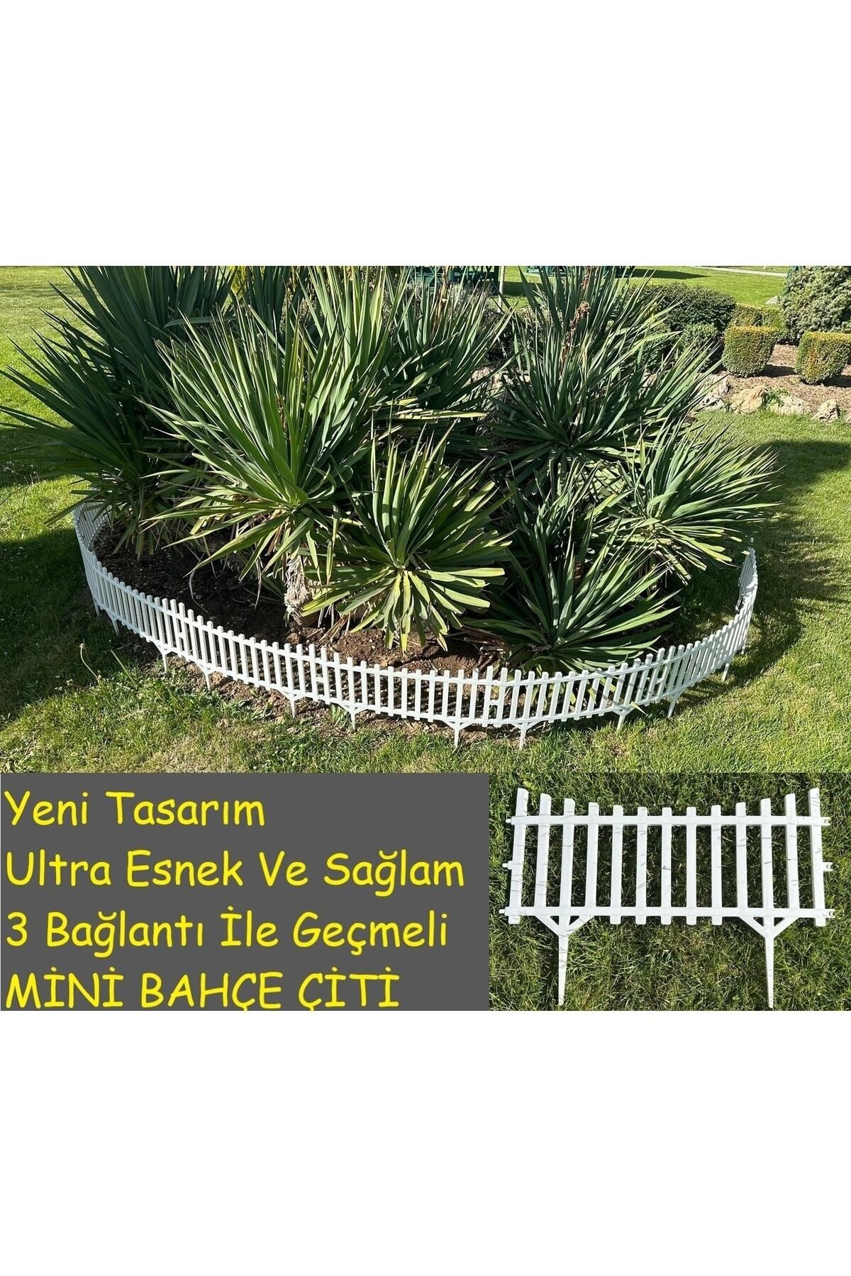 DDTREND Yeni Tasarım Mini Bahçe Çiti Dekoratif Esnek Plastik Çit Peyzaj Koruma Panel Çit 58-36 Cm 1 Adet