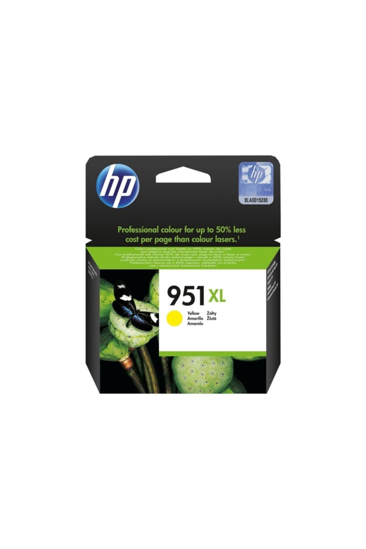 HP 951xl Cn048a Sarı Kartuş / Officejet Pro 251 / 276 / 8100 / 8600 / 8610 / 8620