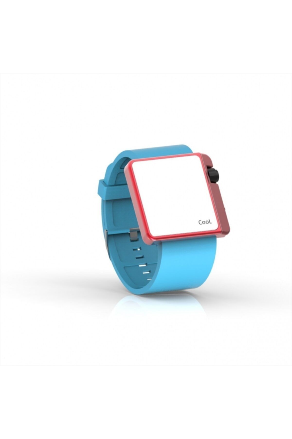 Cool Watch Tunçkol - - Kırmızı Edition - Turkuaz Kayış Unisex Kol Saati