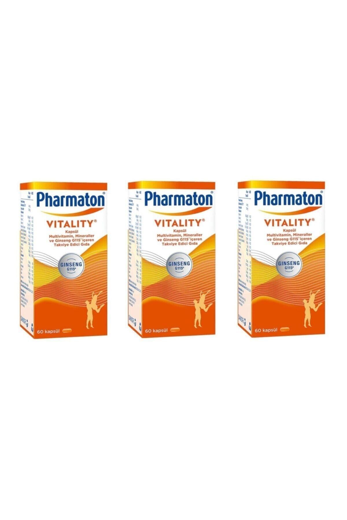 Pharmaton Vitality 60 Kapsül 3 Adet
