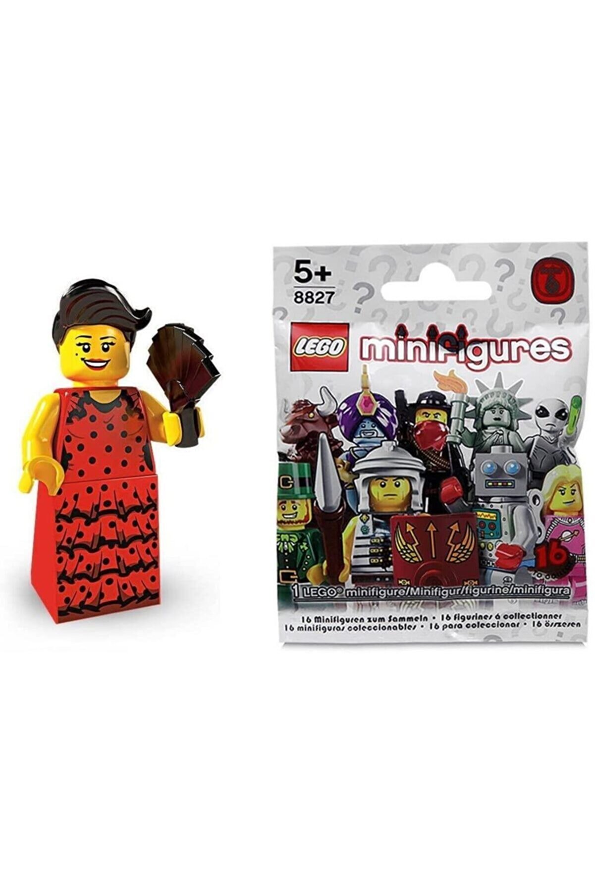 LEGO Minifigür - Seri 6 - 8827 - Flamenco Dancer