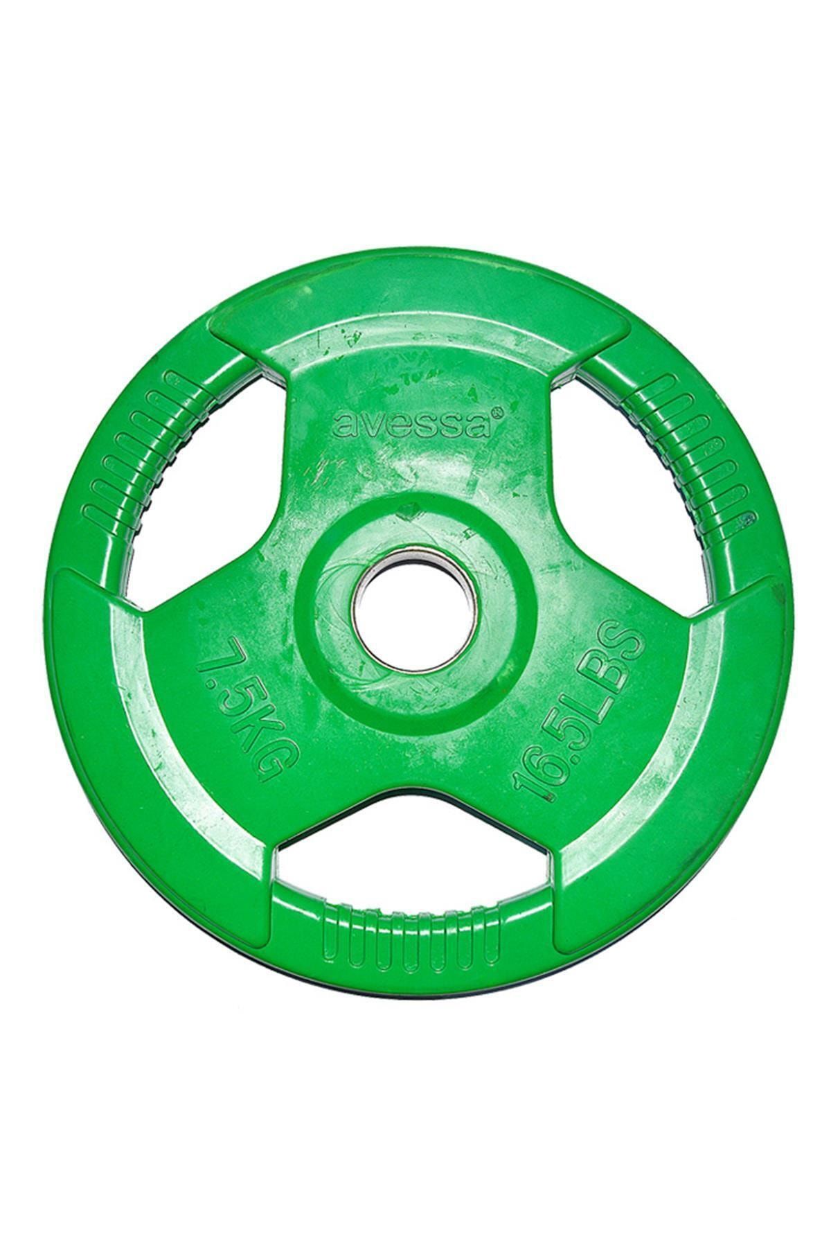 Avessa Olimpik Kauçuk Plaka Yeşil Mb 12111 - 1 Adet 7.5 kg