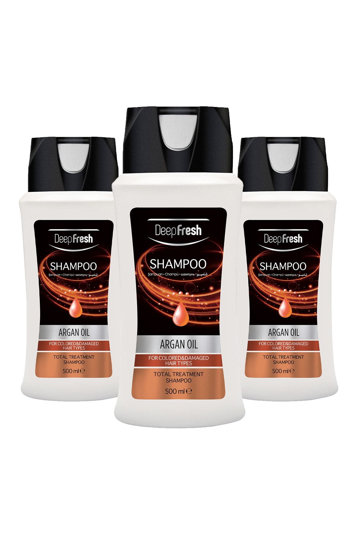 Deep Fresh Şampuan Argan Yağlı Boyalı Saçlar 3 X 500 ml