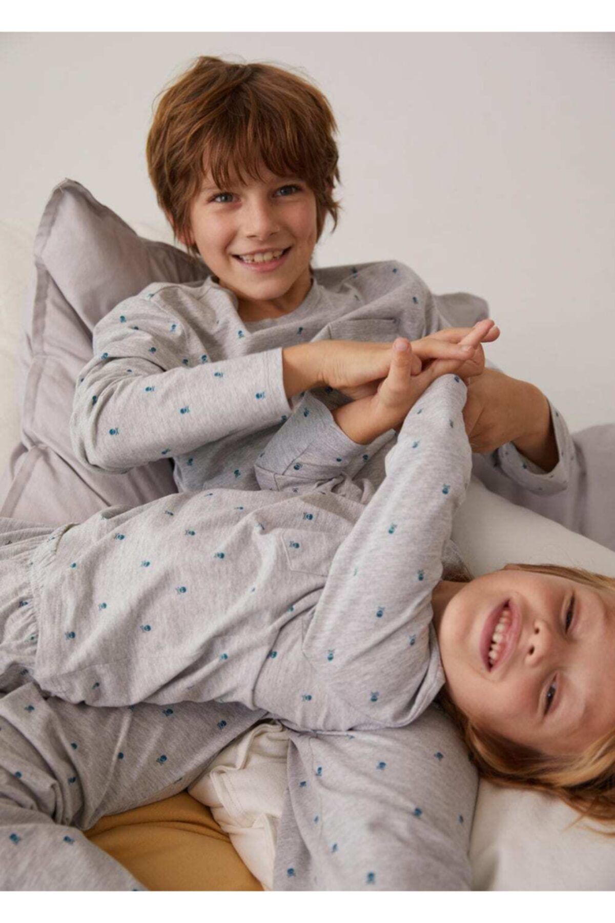 MANGO Kids Desenli Uzun Pijama