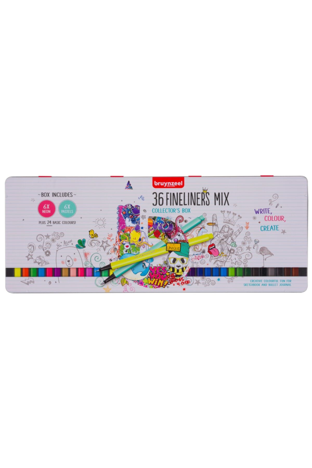 Bruynzeel Fineliners 36'lı Mix Collector's Box