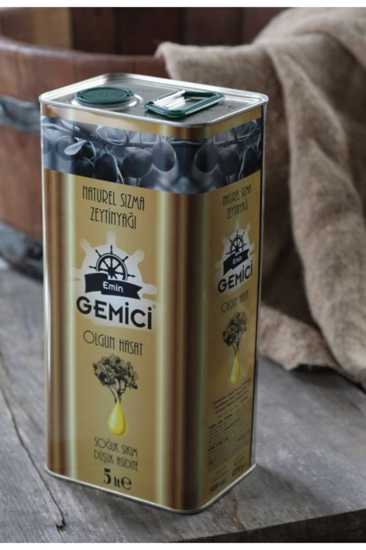 Gemici Zeytin Naturel Sızma Zeytinyağı (5 Lt)