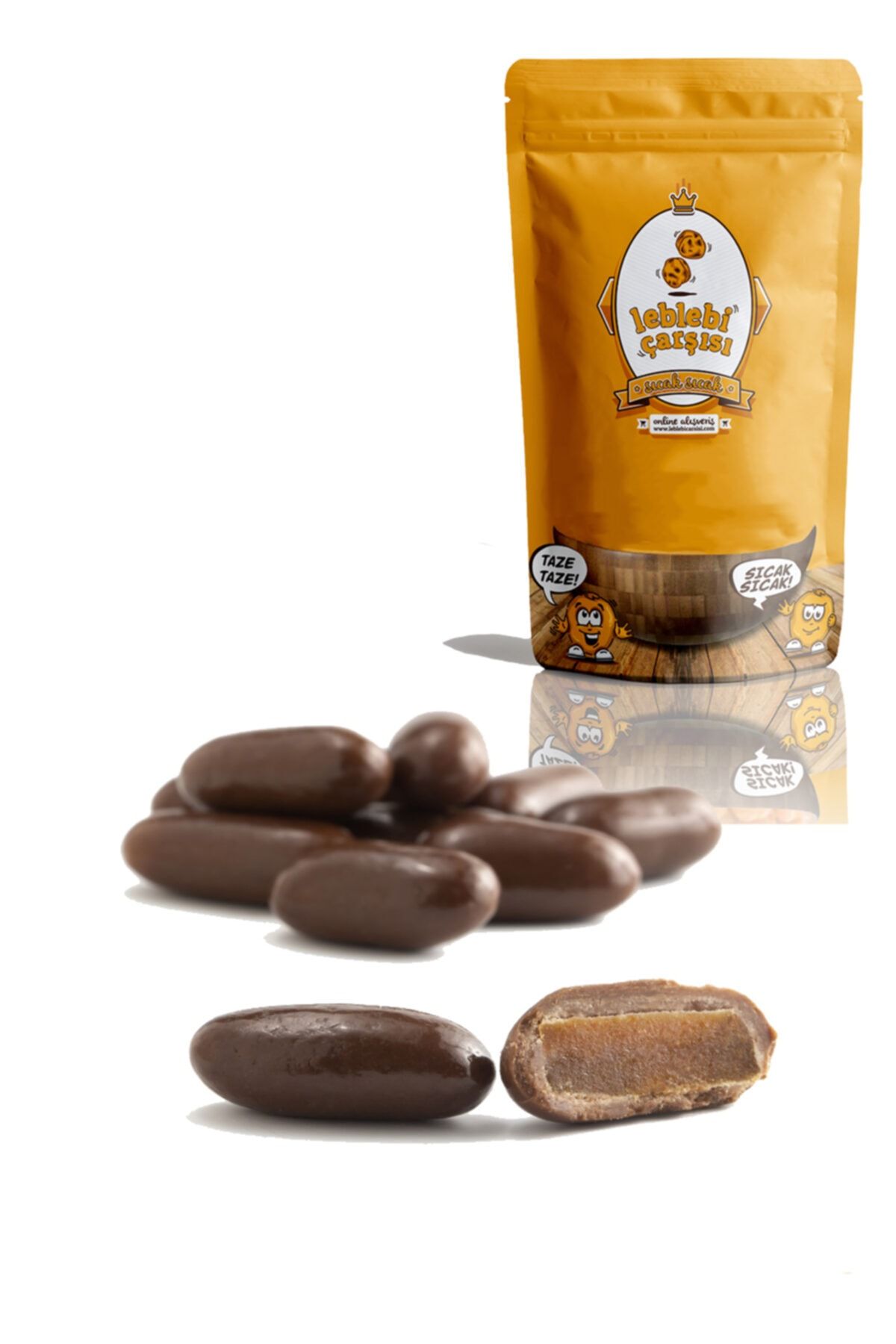 Leblebi Çarşısı Sütlü Çikolatalı Portakal Kabuğu Draje 500 gr