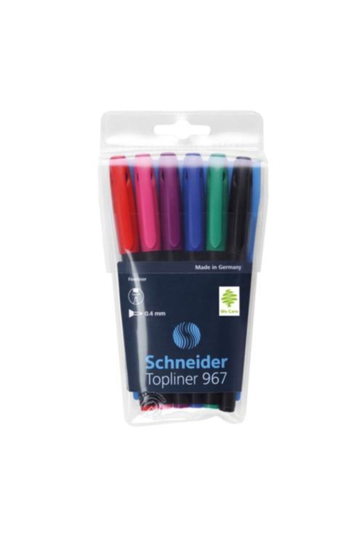 Schneider Toplıner 967 Fiber Uçlu Kalem 0,4 Mm 6 Renk Pvc Paket