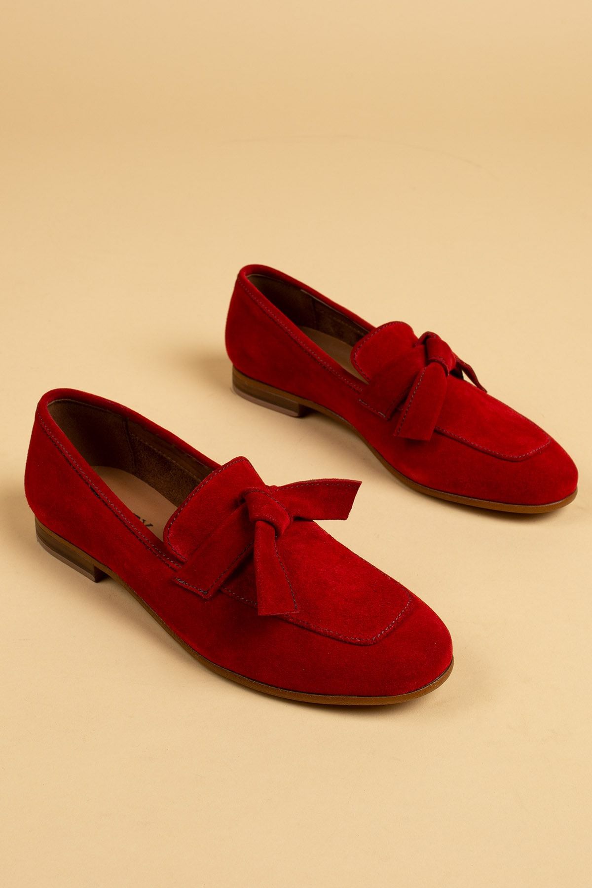 Deery Kırmızı Kadın Loafer Ayakkabı 01744ZKRMM01