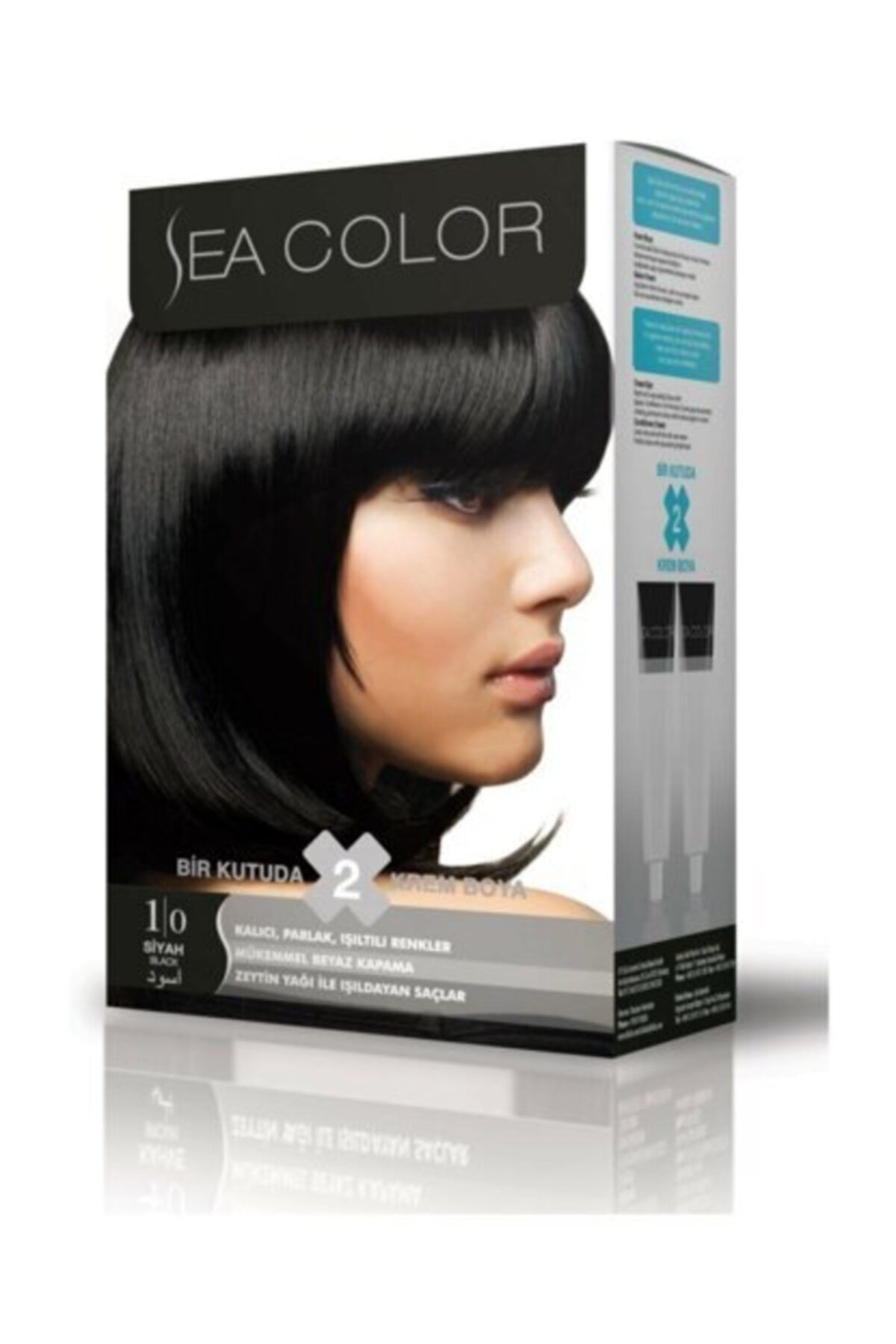 İyi Adam Sea Color Saç Boyası 2 Li 1.0 Siyah