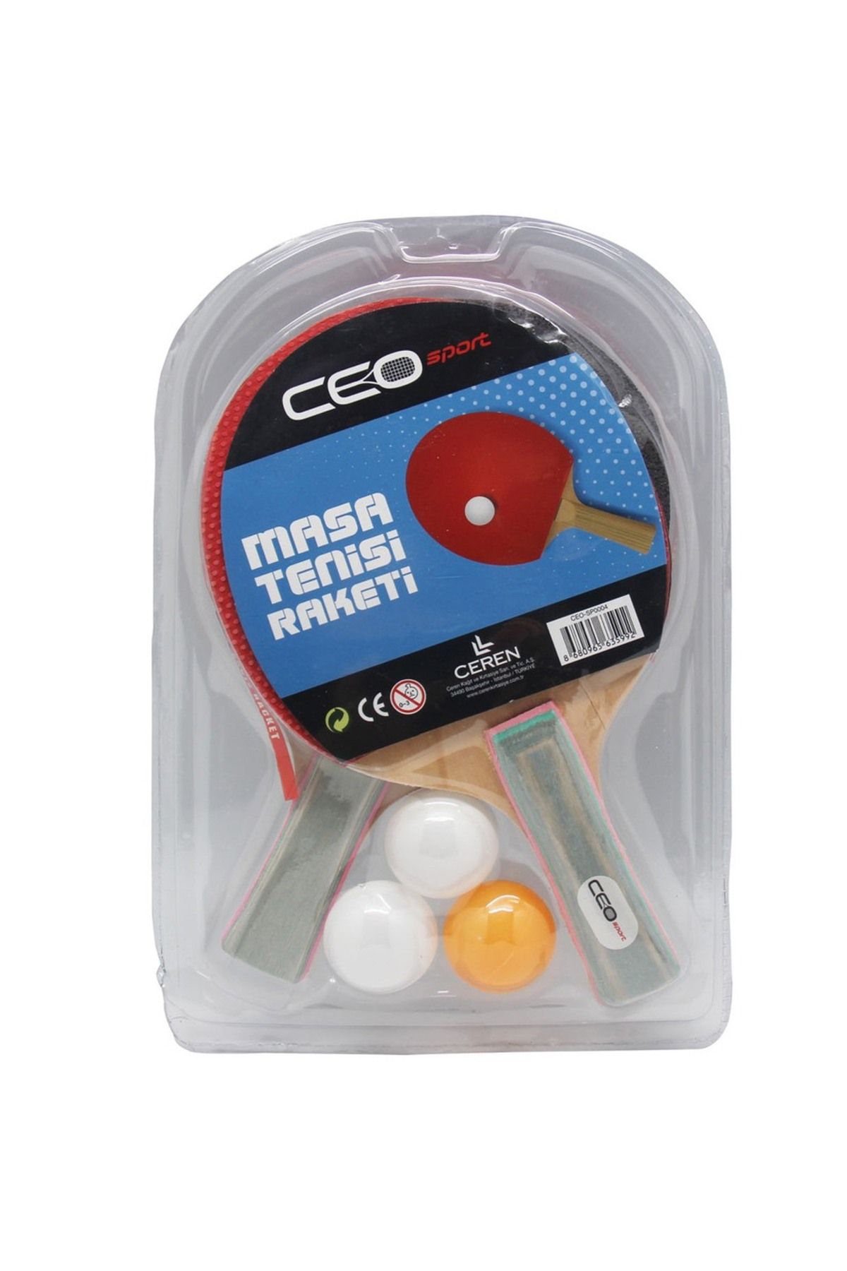 Ceo SPORT MASA TENİSİ SETİ (2 RAKET + 3 TOP)