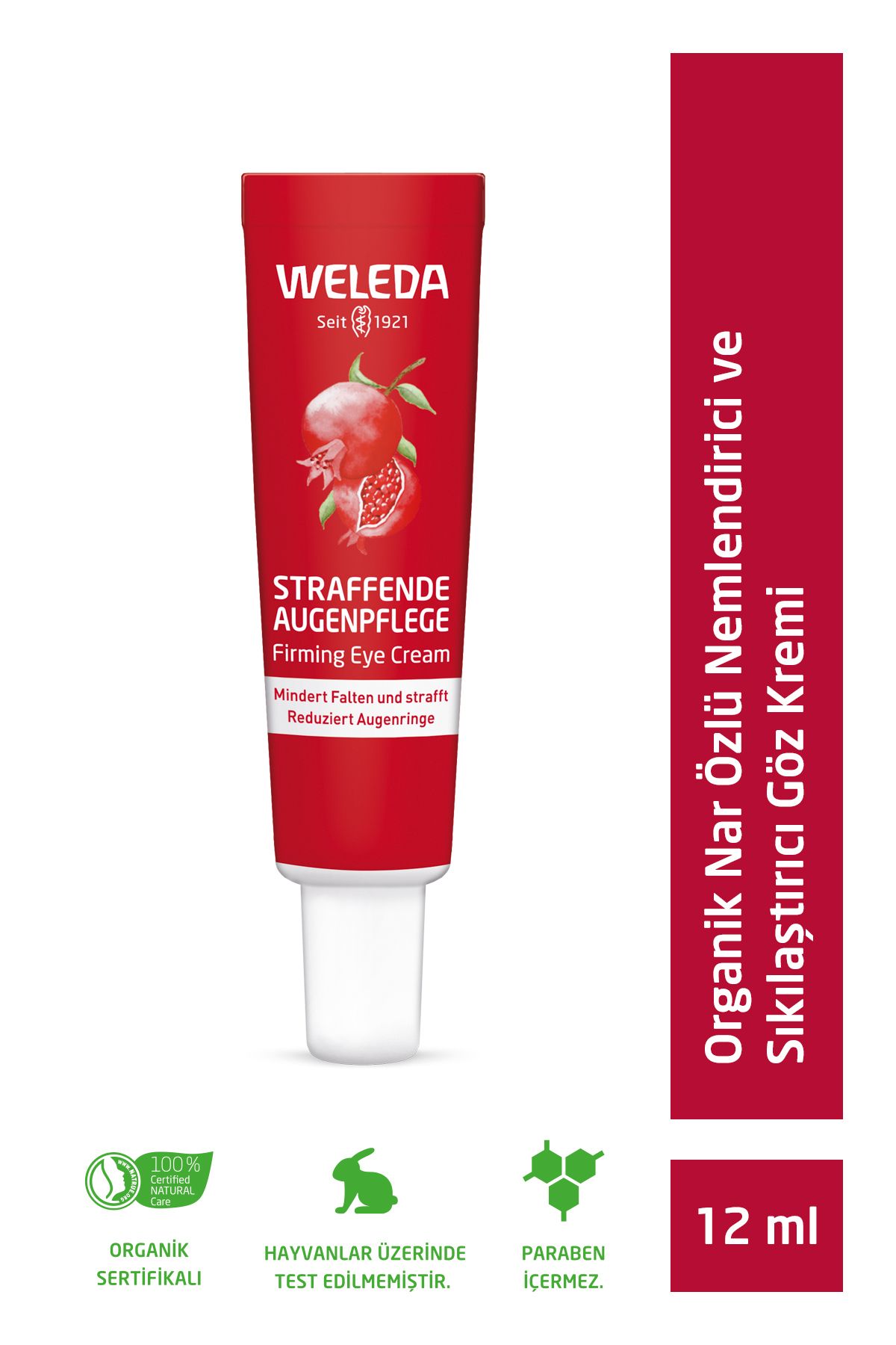 Weleda Pomegranate & Maca Peptides Organik Nar Özlü Nemlendirici ve Sıkılaştırıcı Göz Kremi 12ml