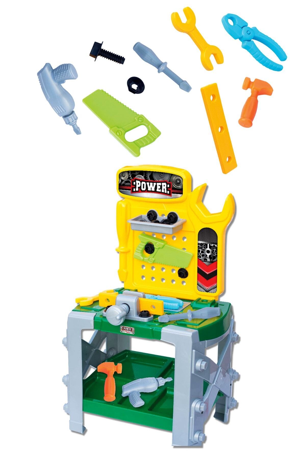 ToXA Power Tamir Seti 33 Parça Tool Bench Eğitici Oyuncak Set Tezgahlı Çocuk Tamirat Oyun Seti 03033