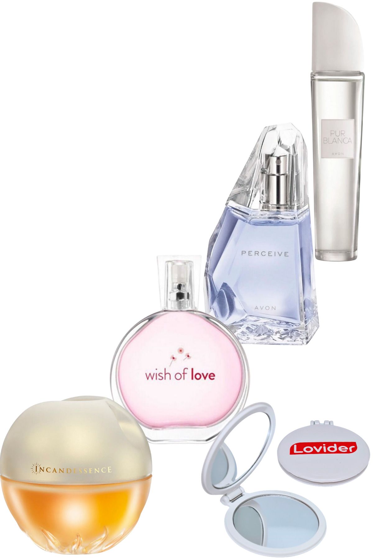 Avon Incandessence + Wish Of Love + Perceive + Pur Blanca Kadın Parfüm  EDT   Lovider451
