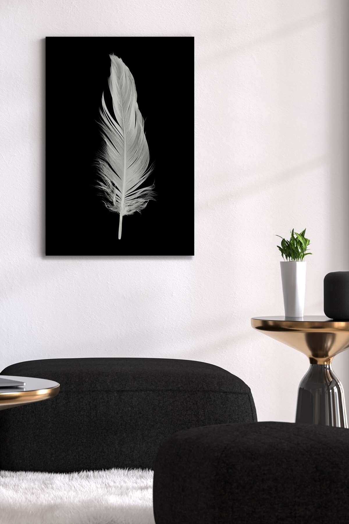 PrintiesPlus Dekoratif Tüy Kanvas Tablo 3