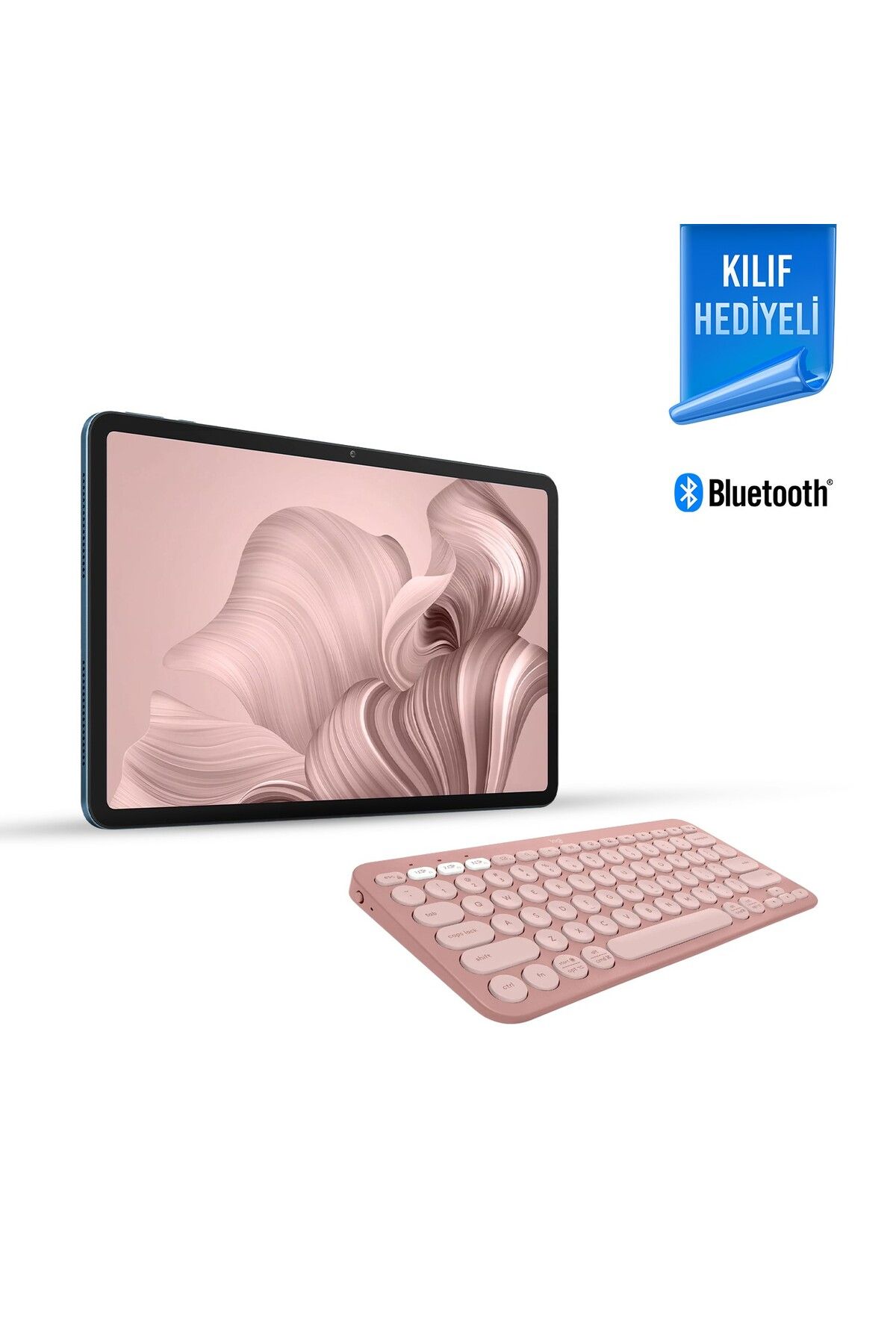 Honor Pad 8 4GB 128GB Tablet HEY-W09 + Logitech K380s Bluetooth Klavye -Pembe 920-011861