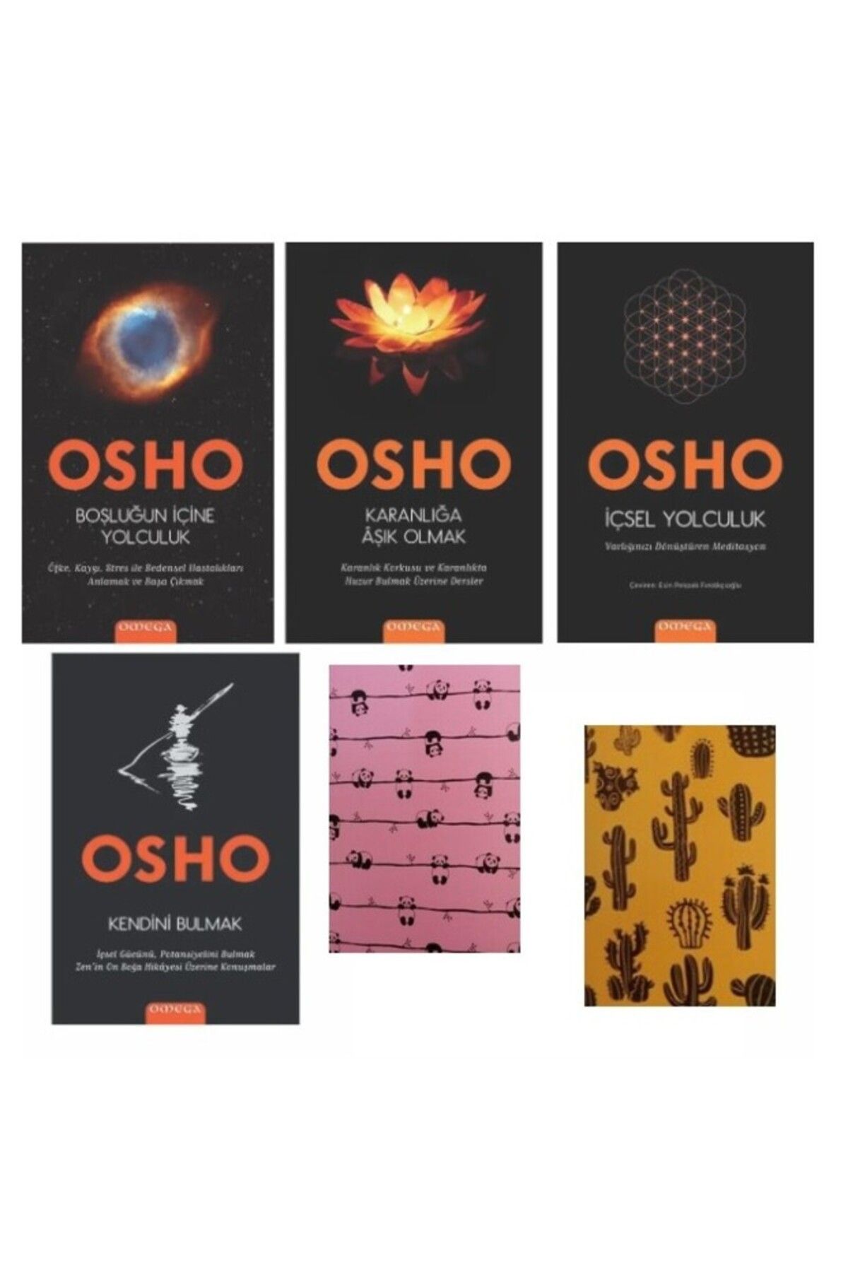 Omega Yayınları Osho - Boşluğun Içine Yolculuk - Karanlığa Aşık Olmak - Içsel Yolculuk - Defter HEDİYE