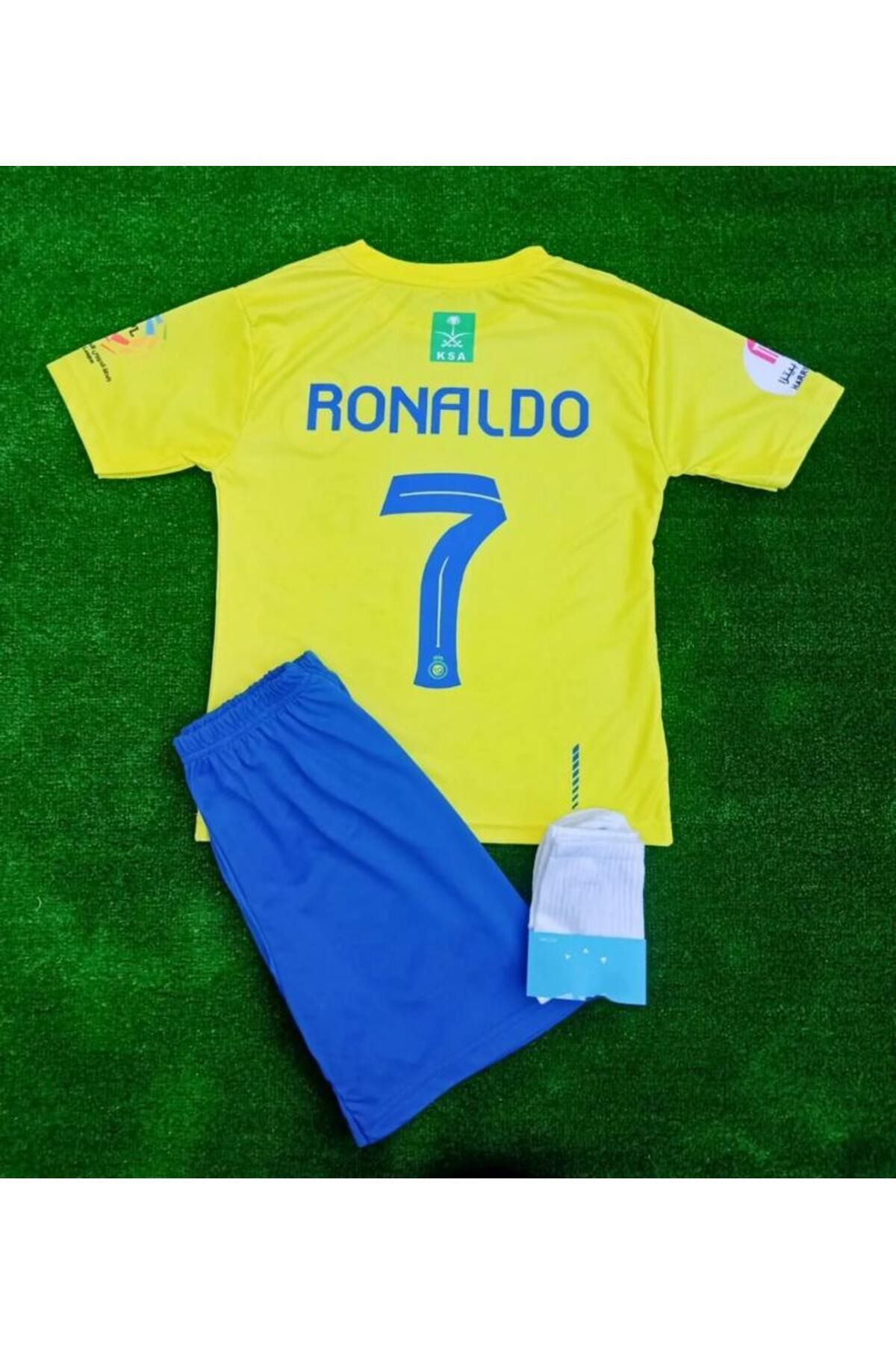 Armageddon Al Nassr 2023/24 Yeni Sezon Cristiano Ronaldo Çocuk Forması Şort Çorap Hediyeli