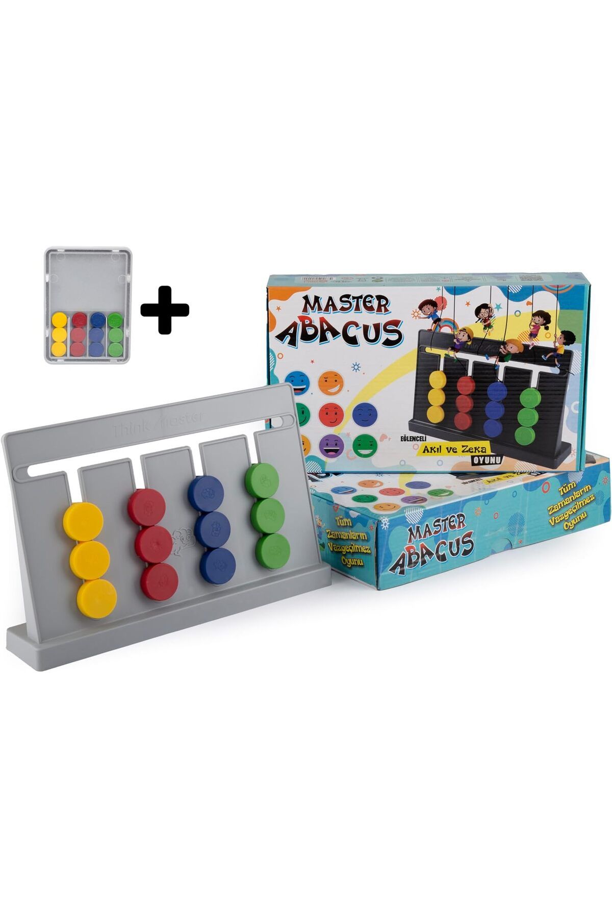 ThinkMaster Master Abacus Rubik Abaküs Montessori Zeka Oyunu Dijital Oyun Kartları Ile Destekli
