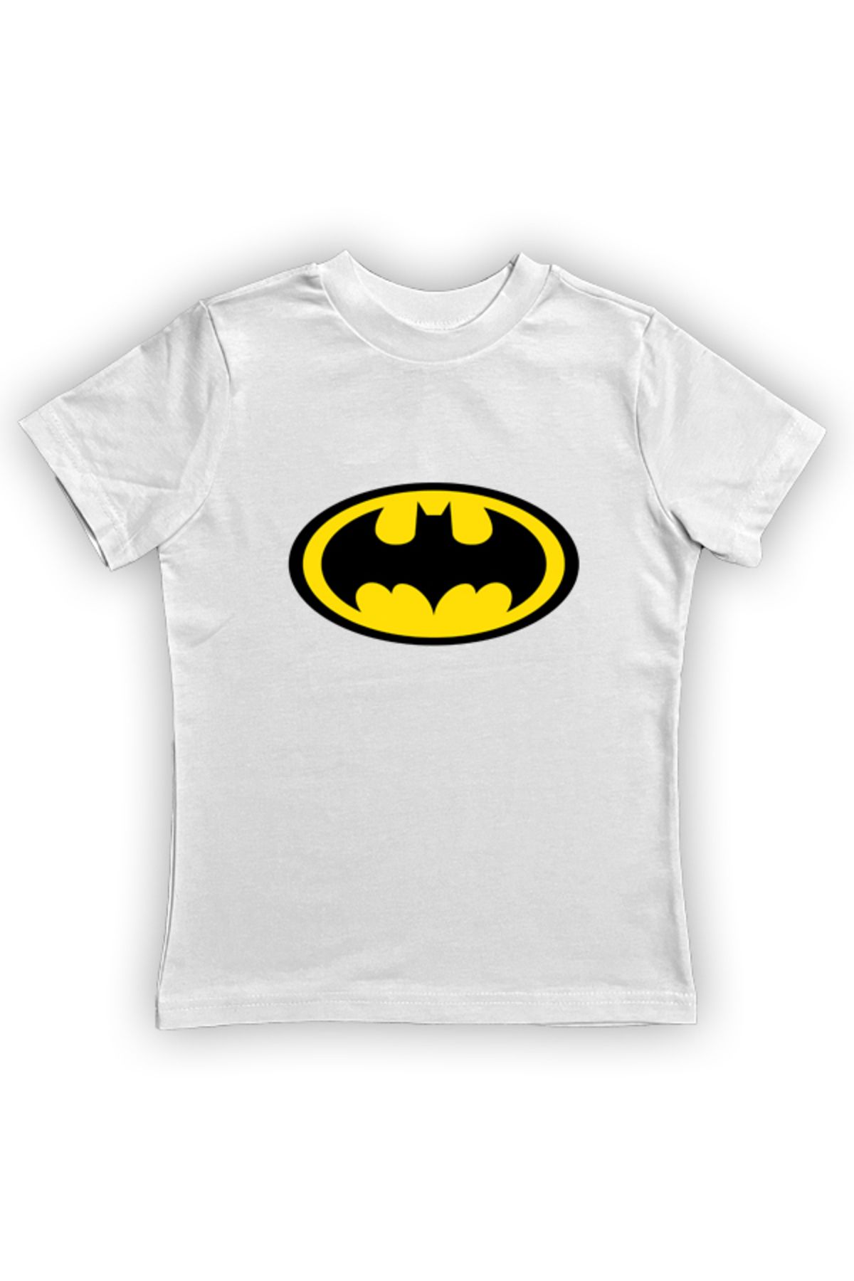 Batman baskılı pamuklu penye kumaş yazlık çocuk tişört