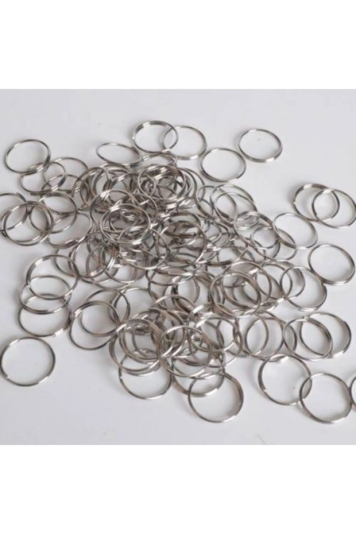 Efe Toys Küpe Kolye Takı Kristal Anahtarlık Olta Birbirine Ekleme Aparatı Çelik Metal Avize Kancası (50) Adet
