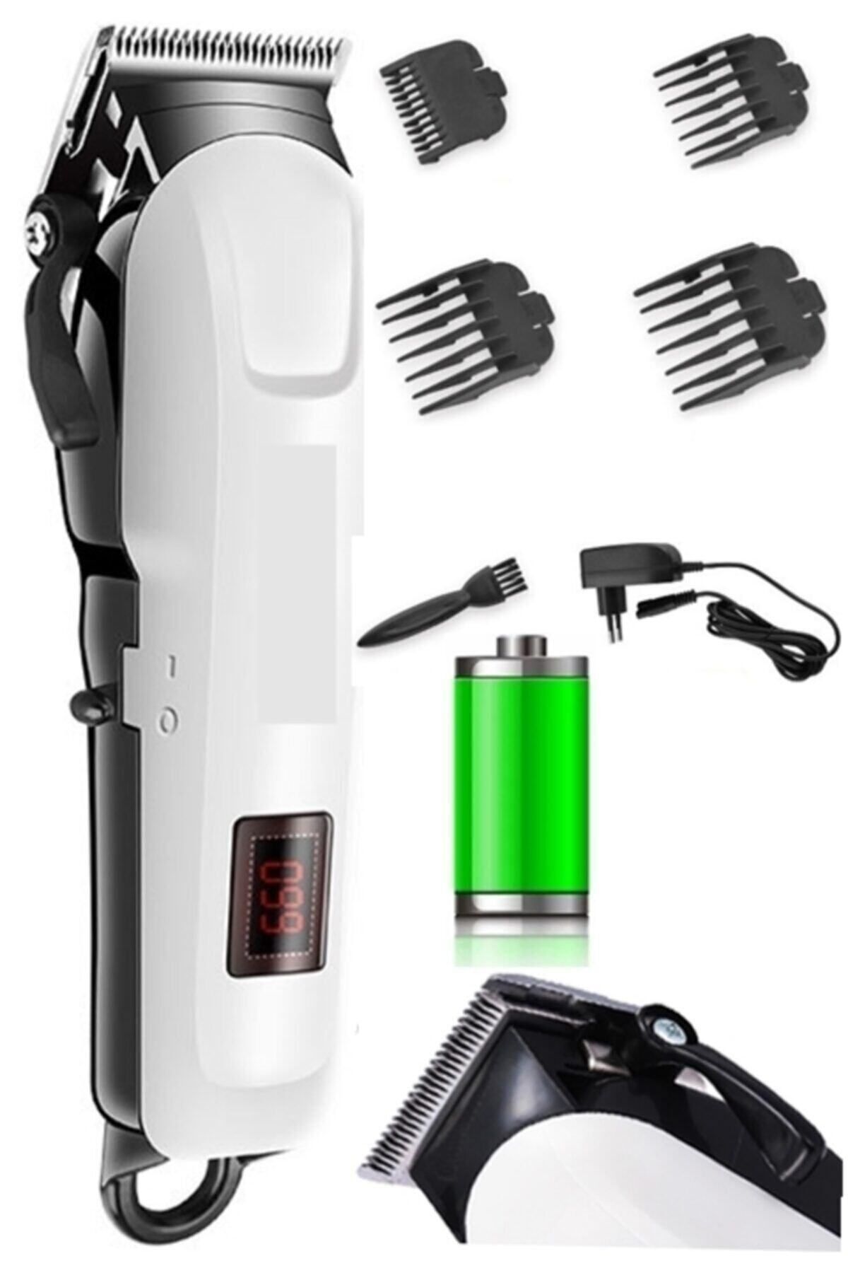 Insua Hk-700 Şarjlı Dijital Saç Sakal Traş Makinesi Proesyonal Saç Kesme Aleti