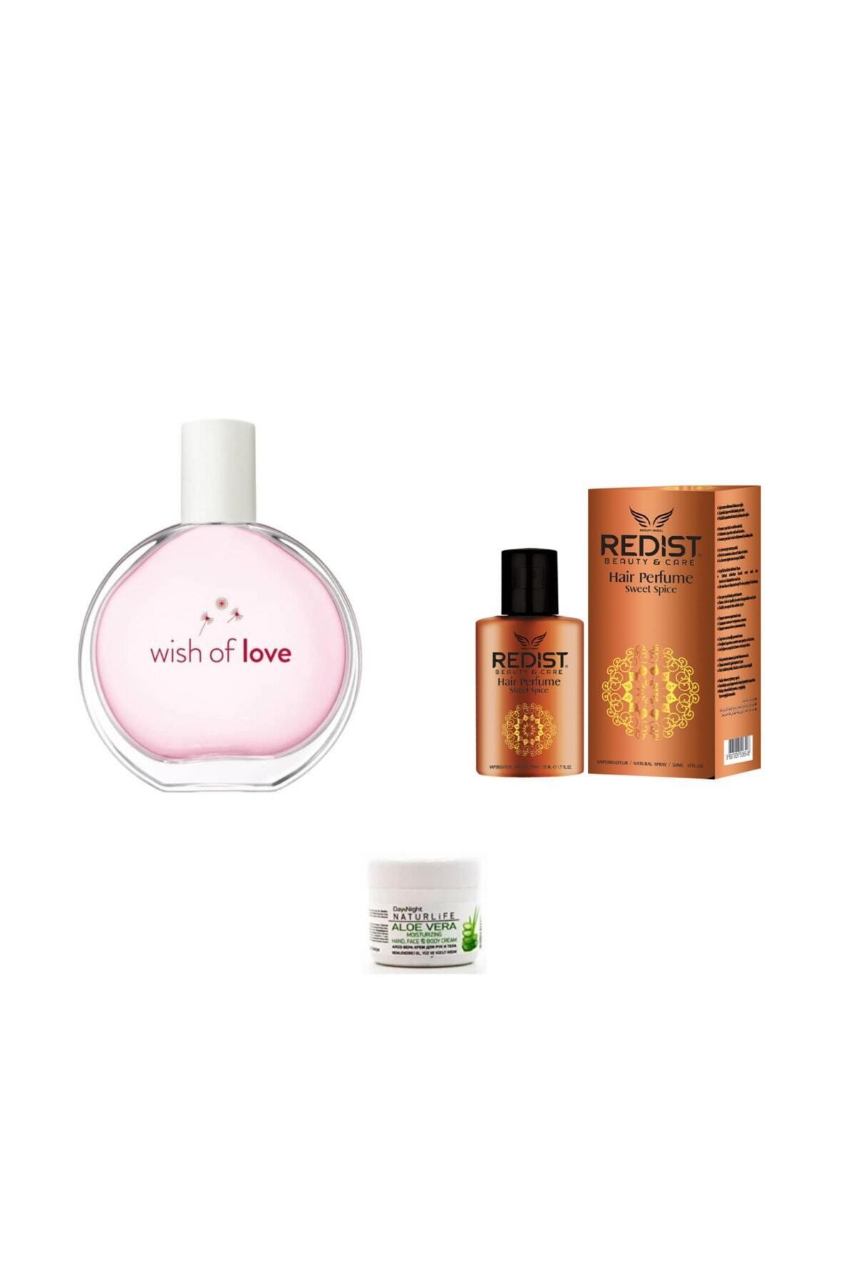 Avon Wish Of Love Edt 50 ml Kadın Parfümü + saç parfümü + el kremi hediye