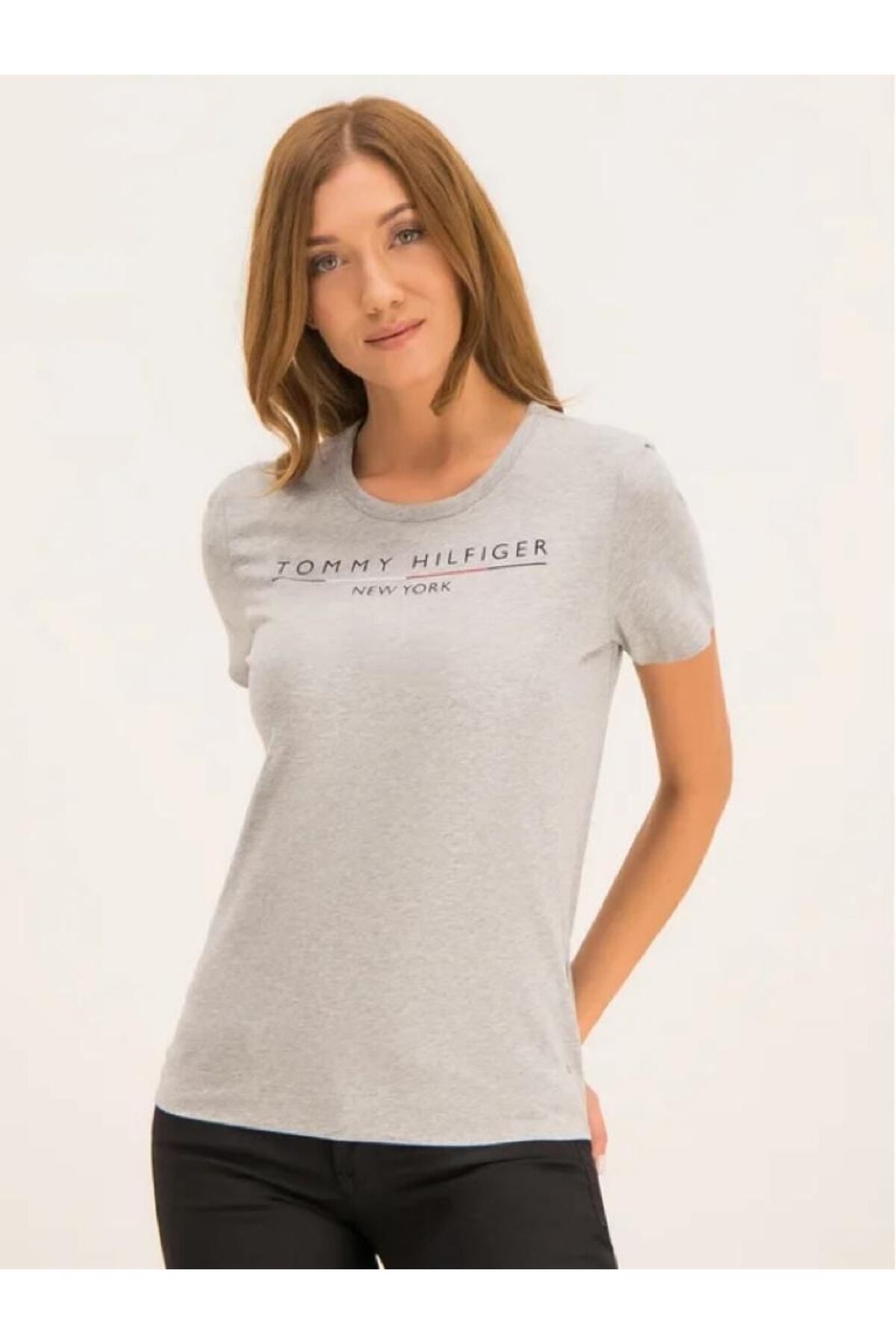 Tommy Hilfiger New York Prınt Logo Women's T-shırt