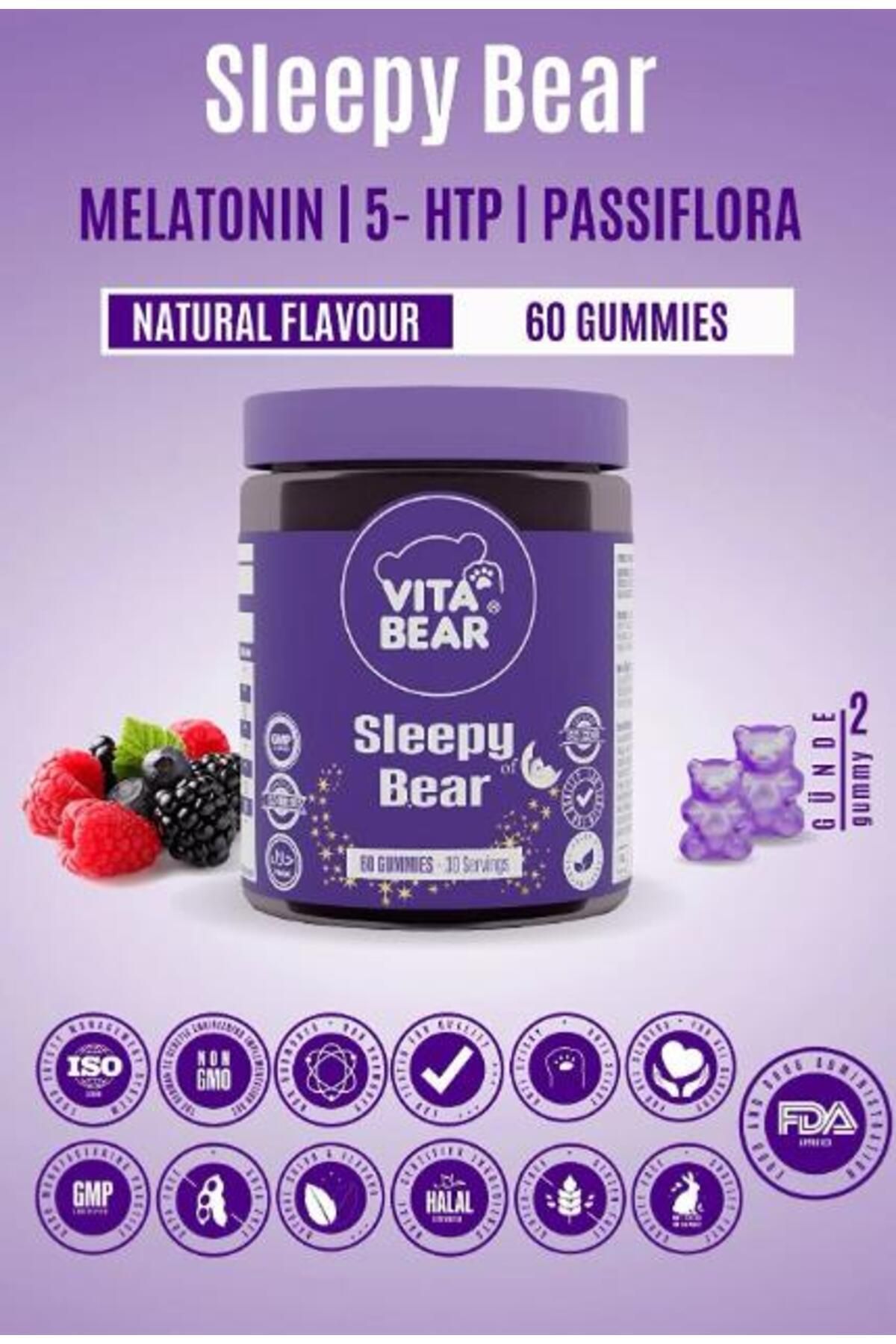 Vita Bear Sleepy Bear Uyku Düzenleyici Vitamin 60 Adet