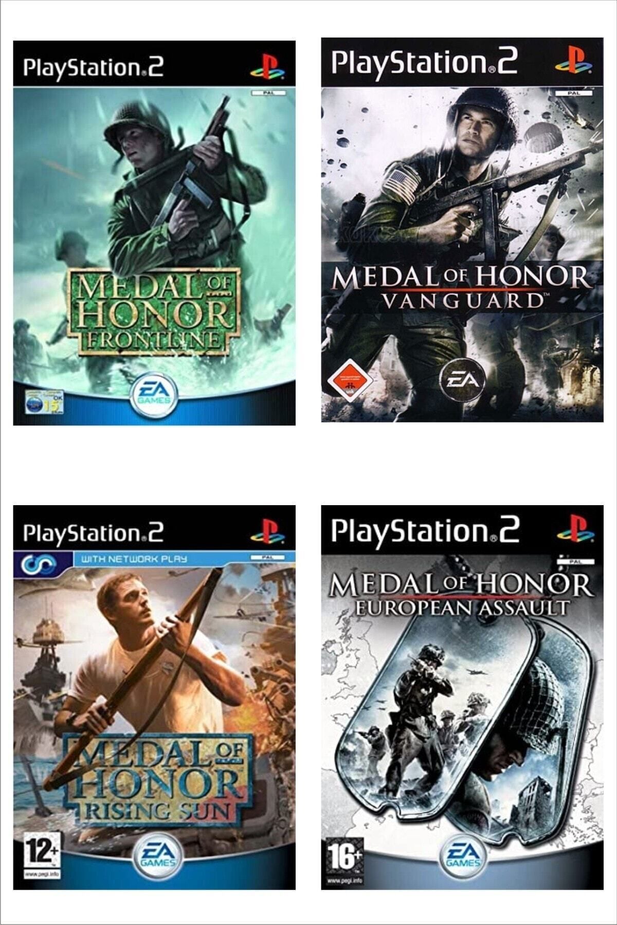 EA Games Playstatıon 2 - Medal Of Honor Serisi 4 Oyunluk Set - Sadece Çipli Cihazlar Için!