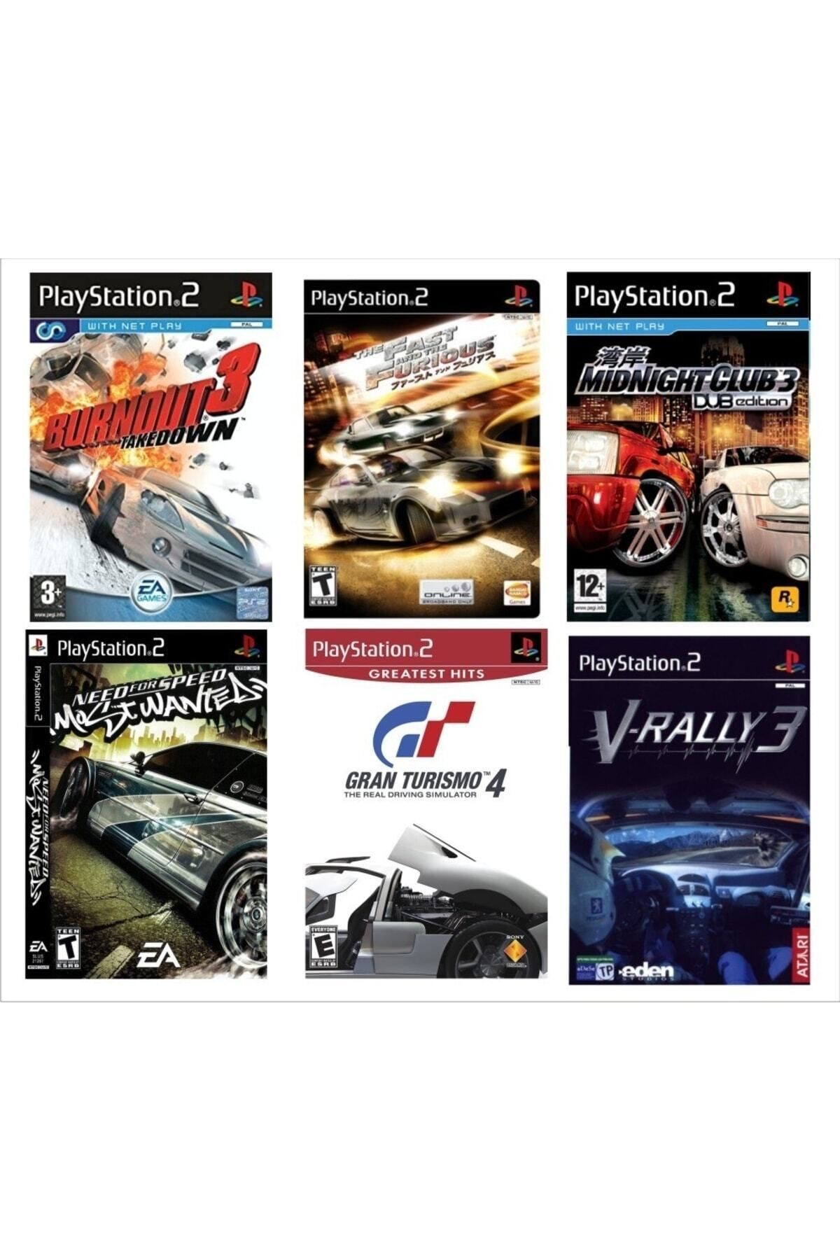 EA Games Playstatıon 2 - En Güzel 6 Araba Yarış Oyunu - Sadece Çipli Cihazlar Için!