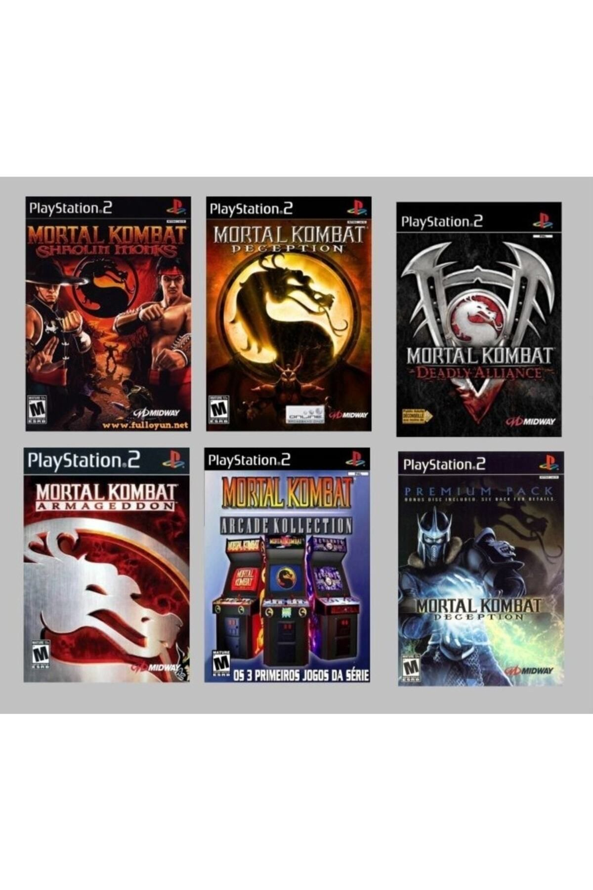 THQ Nordic Playstatıon 2 - Mortal Kombat Serisi 6 Oyunluk Set - Sadece Çipli Cihazlar Için!