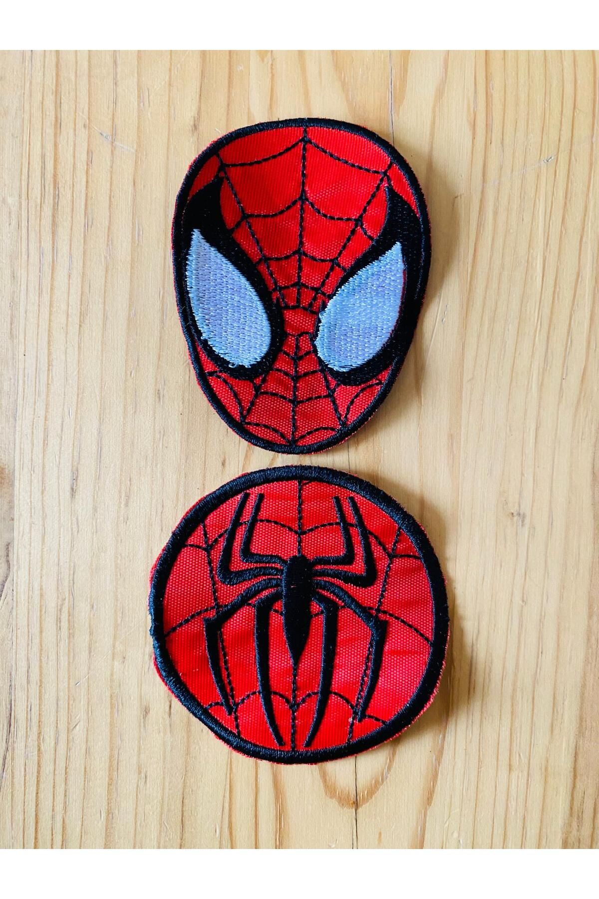 icase Örümcek Adam Spiderman Marvel Nakış Patch Peç Yama Seti 2'li