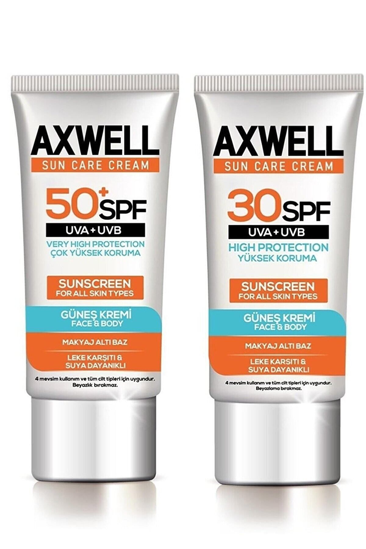 AXWELL Sun Care Cream Leke Karşıtı Güneş Kremi Çok Yüksek Koruma 50 Spf 50ml 30 Spf 50