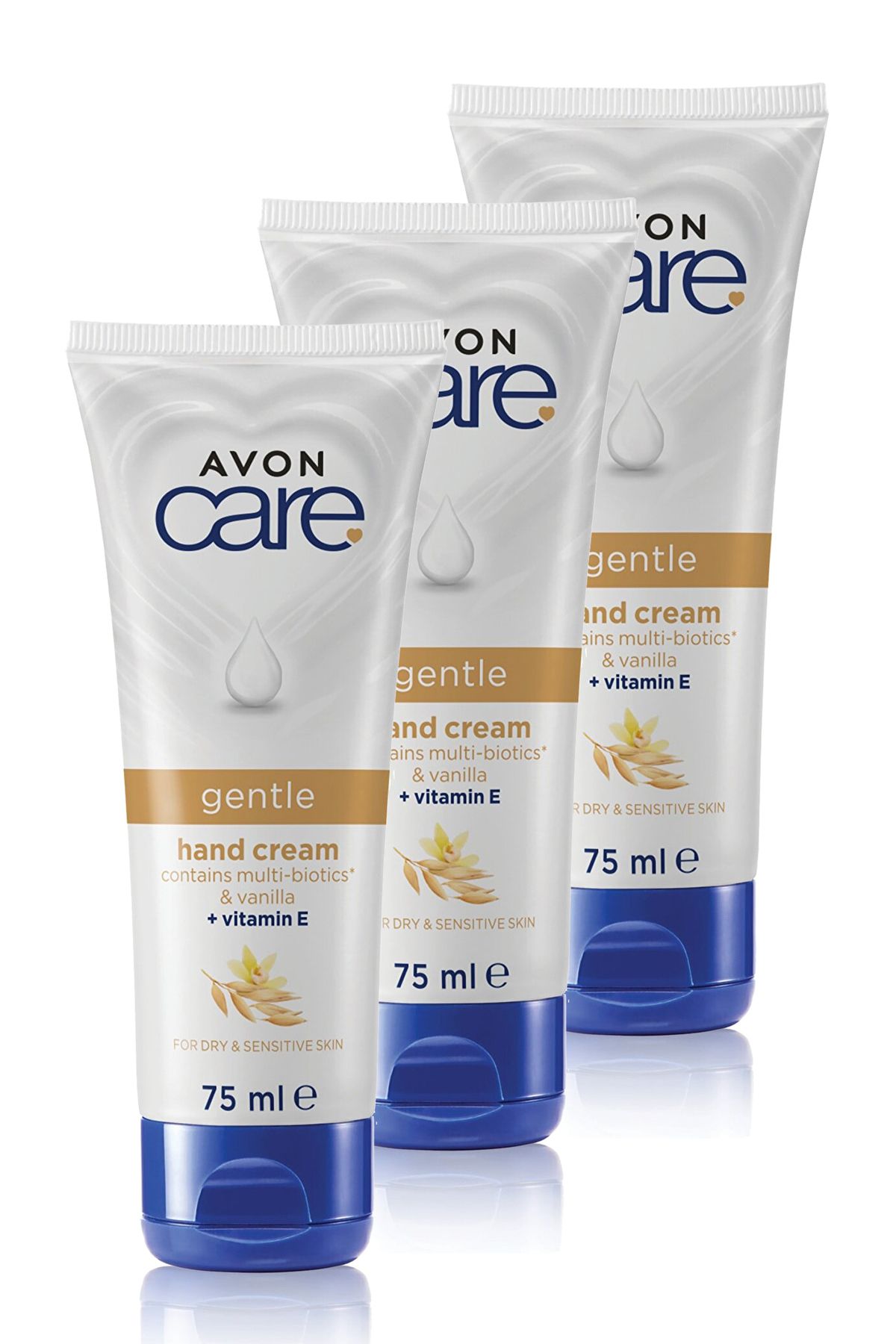 Avon Care Vanilya Içeren E Vitaminli Kuru Ciltler İçin El Kremi 75 Ml. Üçlü Set