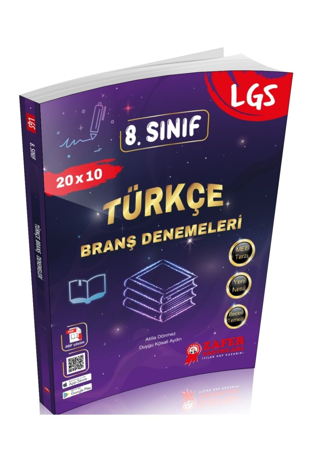 Zafer Yayınları 8. Sınıf LGS Türkçe 20x10 Branş Deneme Zafer Yayınları