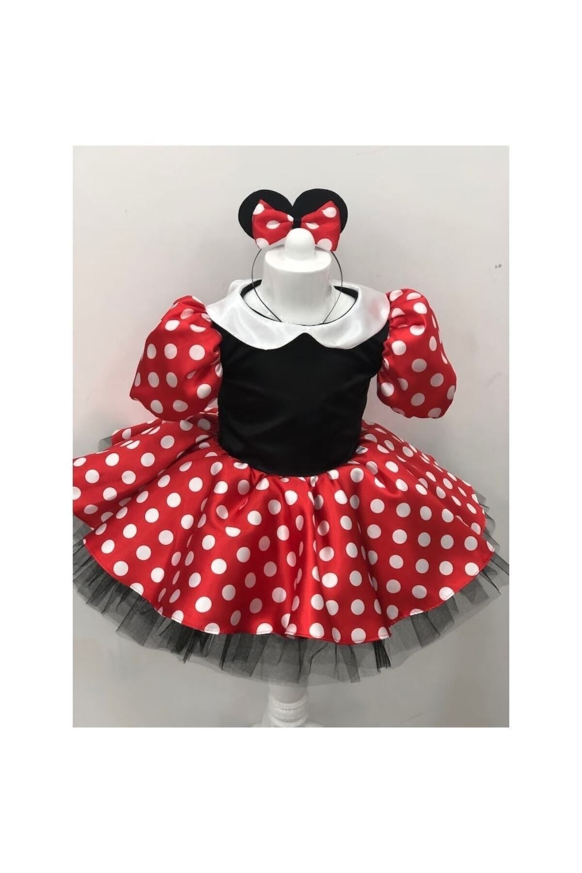 YAĞMUR KOStütüM Minnie Mouse Kız Çocuk Doğumgünü Elbisesi & Parti Kostümü