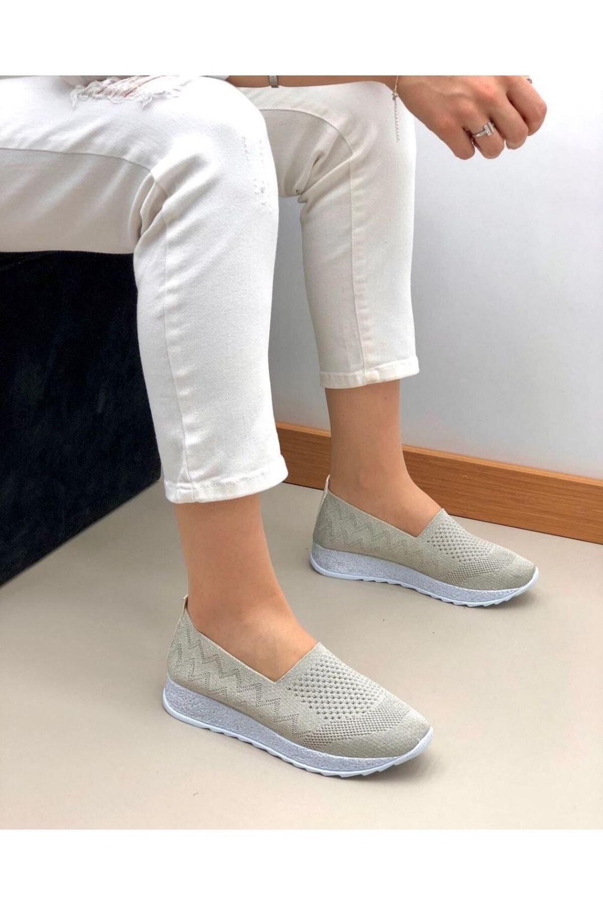 Zengin ayakkabı Yeni Sezon Dolgu Topuk Poli Ortopedik Taban Moda Şık Espadril Babet Ayakkabı