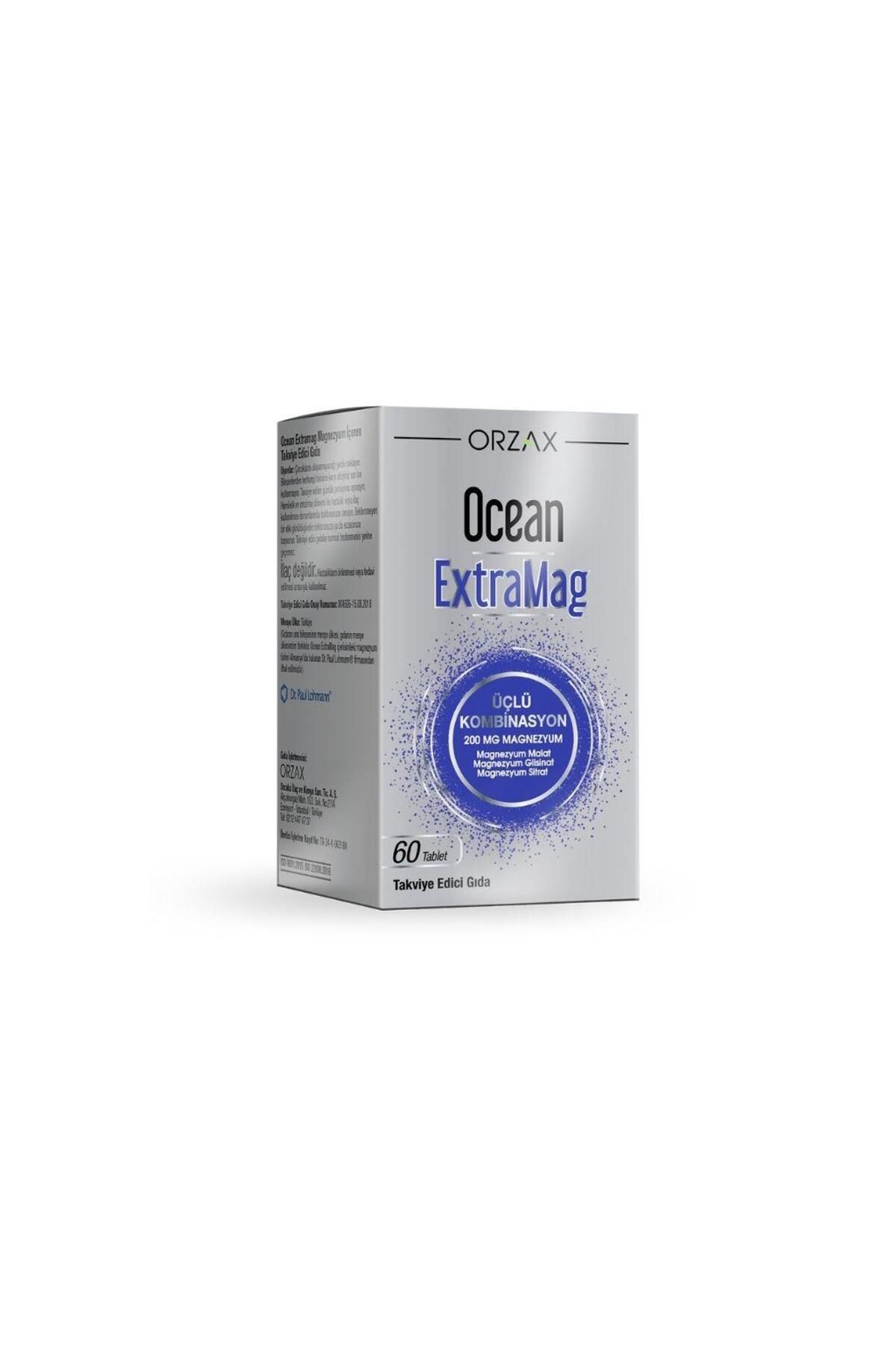 Orzax - Extramag Üçlü Kombinasyon 200 Mg Magnezyum 60 Tablet