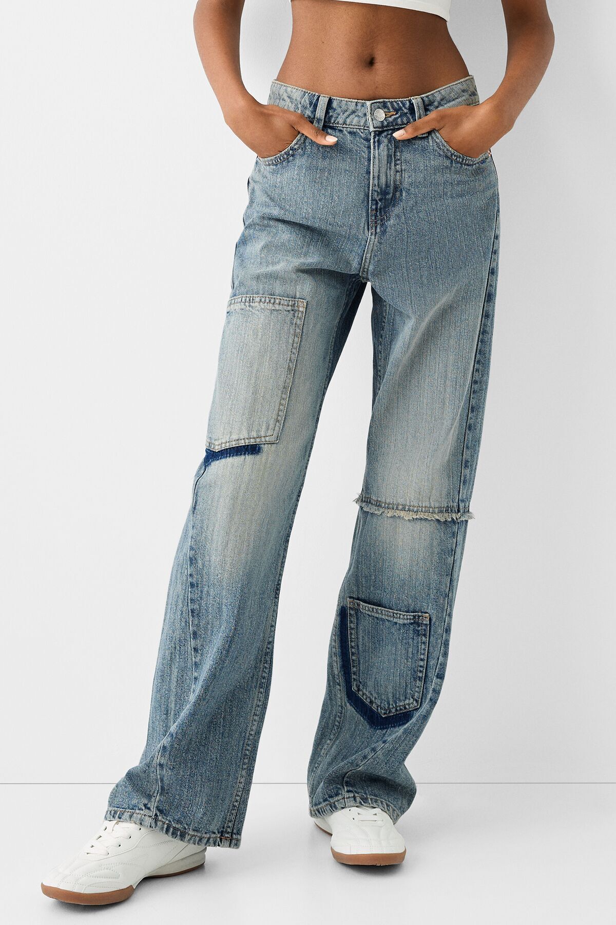 Bershka Wide leg baggy worker jean